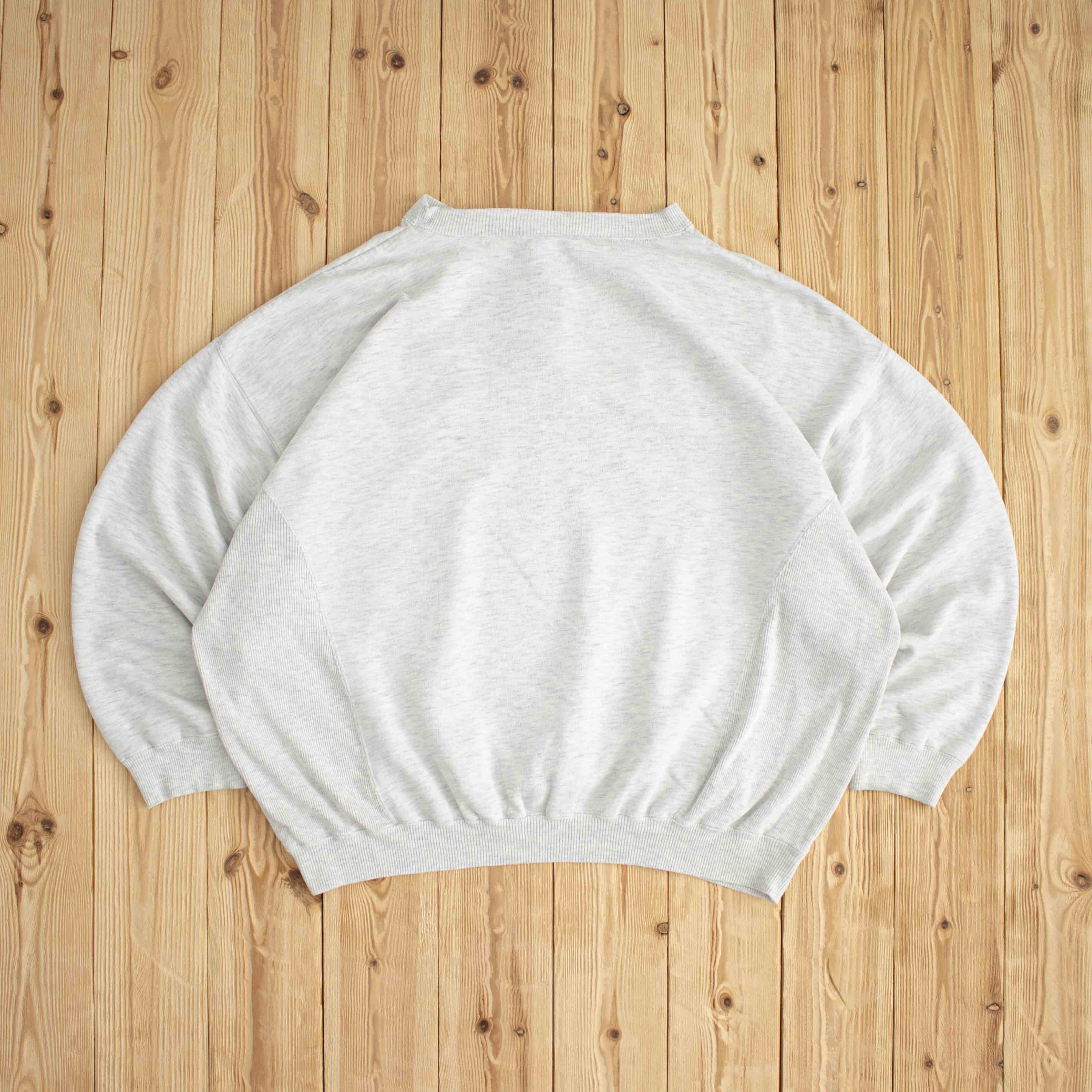 (L/XL) Adidas Athletic Club Vintage Embroidered Sweatshirt White