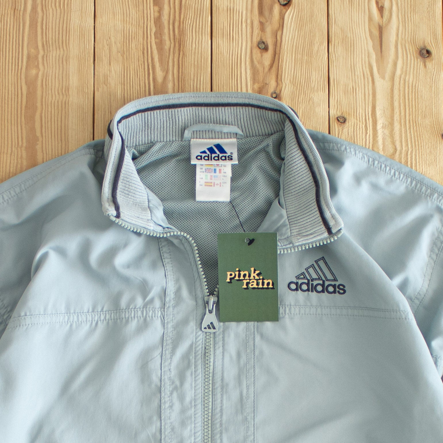 (S) Adidas Vintage Embroidered Jacket Gray