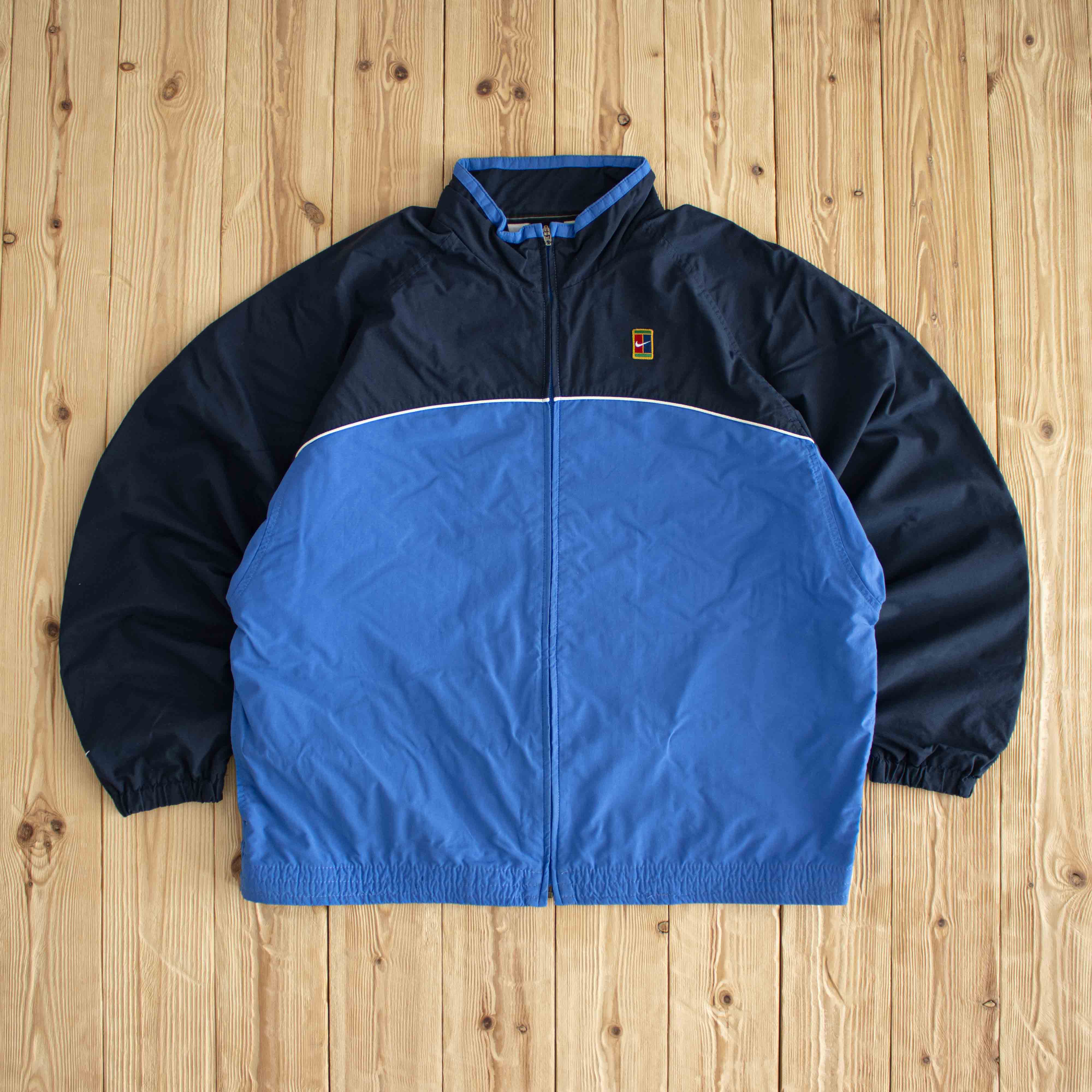 (L) Nike Vintage Embroidered Jacket Blue