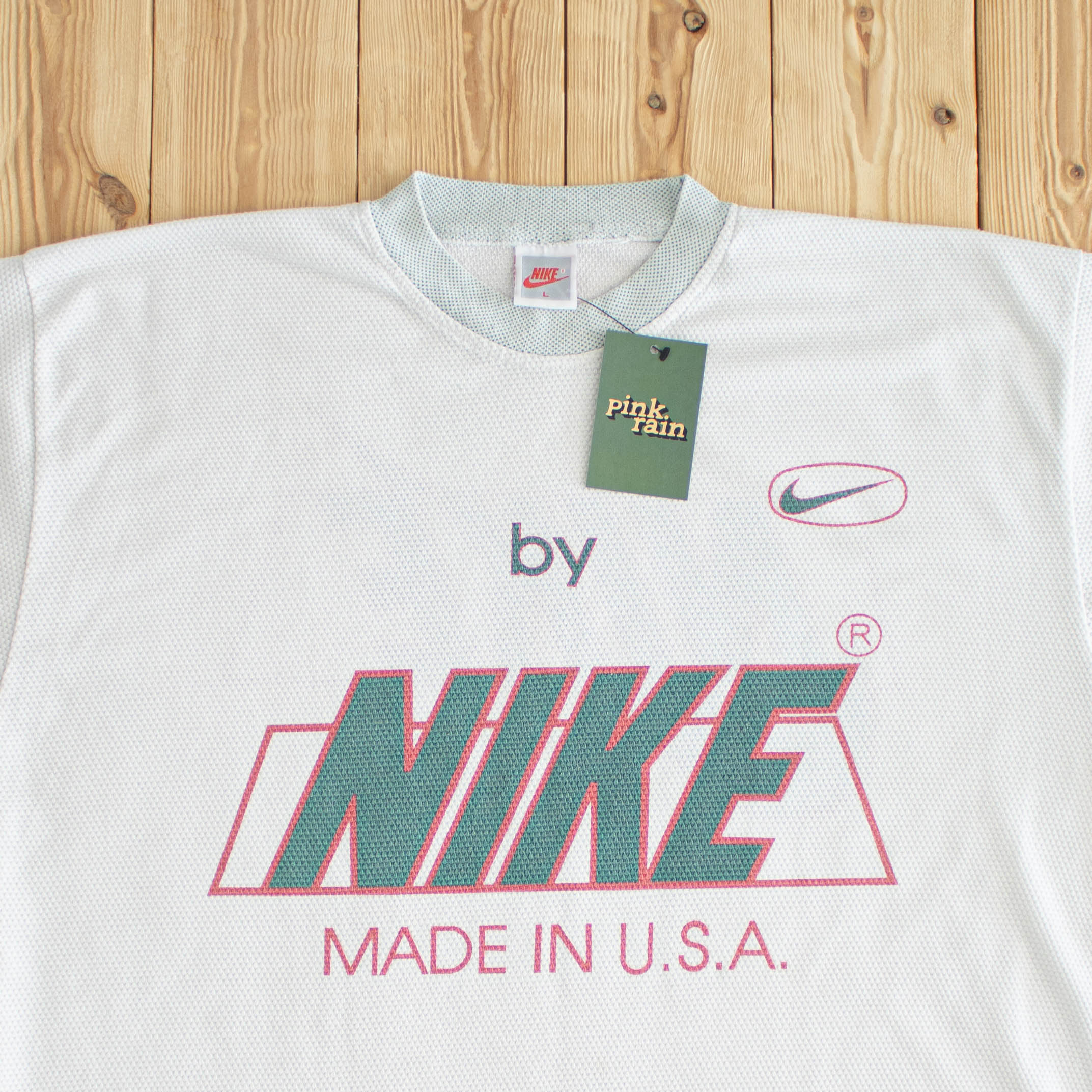(L) Nike 'Made in USA' Vintage T-Shirt White