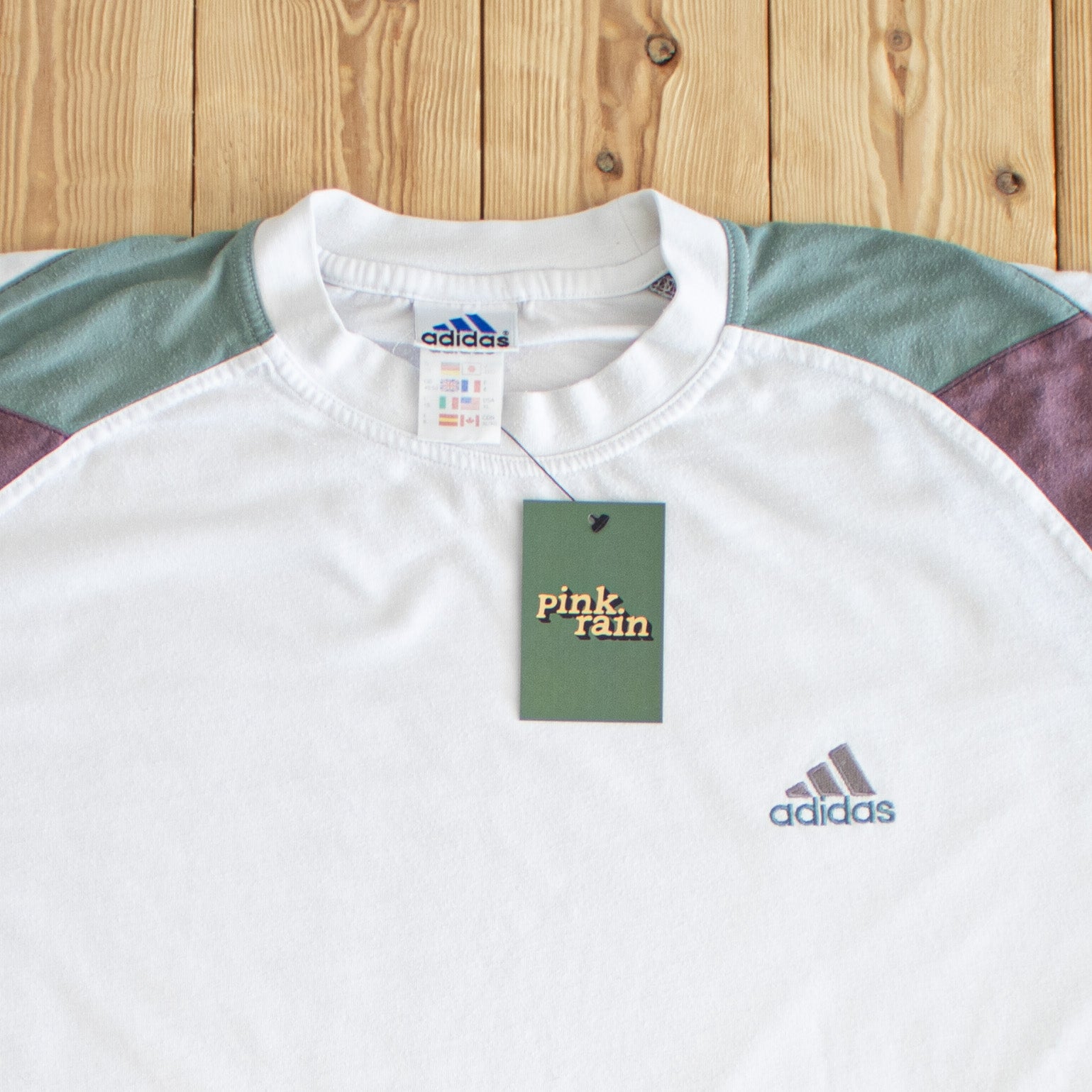 (XL) Adidas Vintage Essential Embroidered T-Shirt White