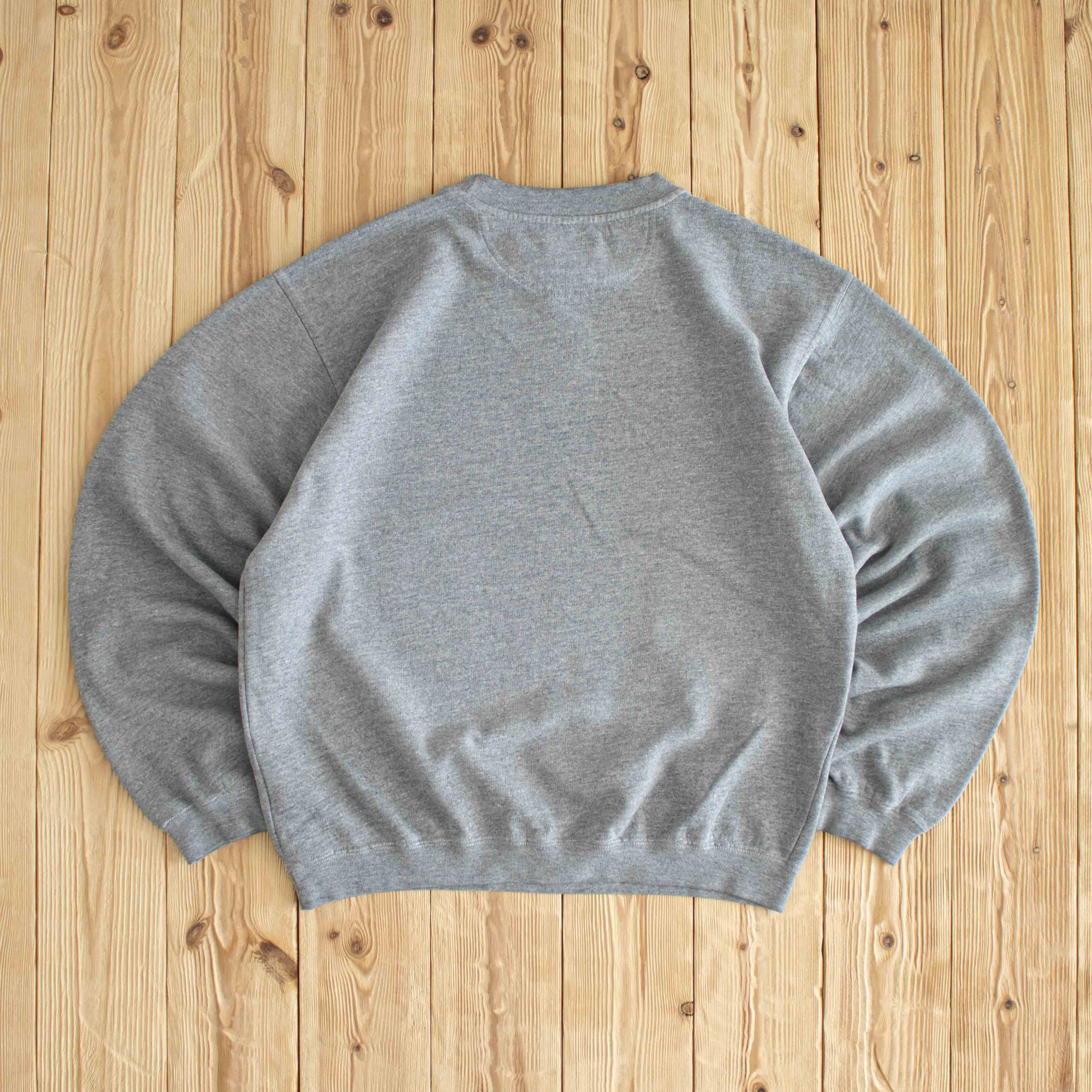 (S/M) Nike Center Swoosh Vintage Embroidered Sweatshirt Gray