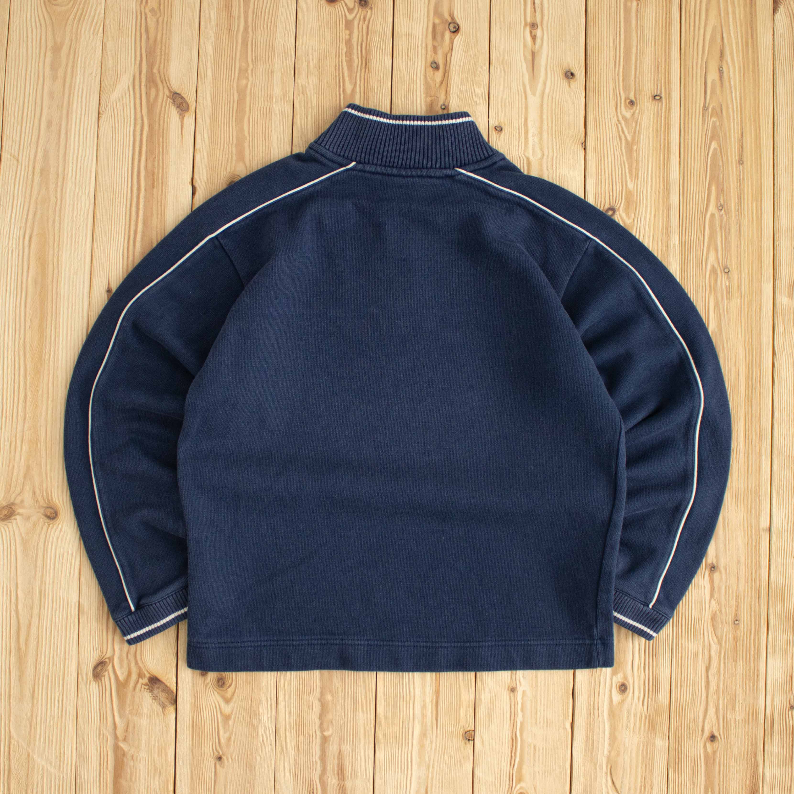 (S) Nike Vintage Essential Embroidered Quarter-Zip Blue