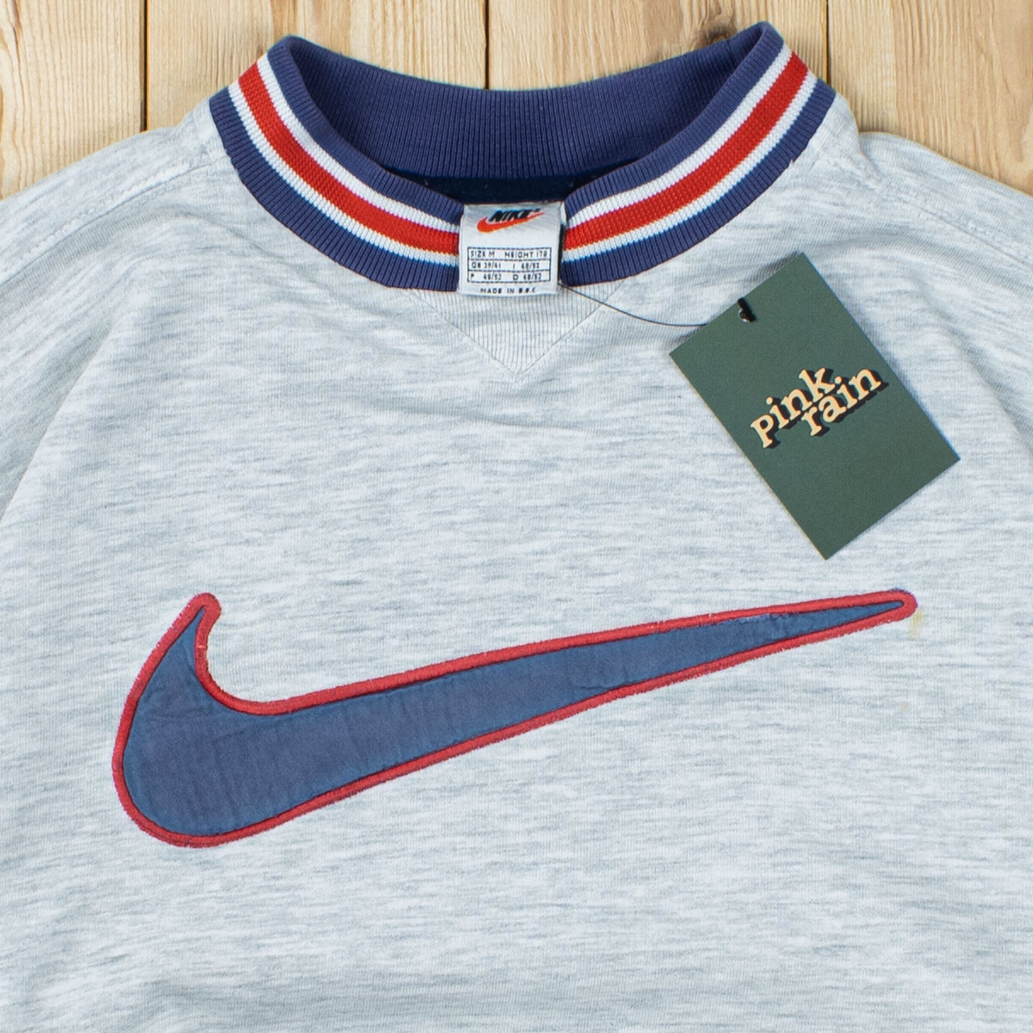 (S/M) Vintage Nike Swoosh Embroidered Sweatshirt