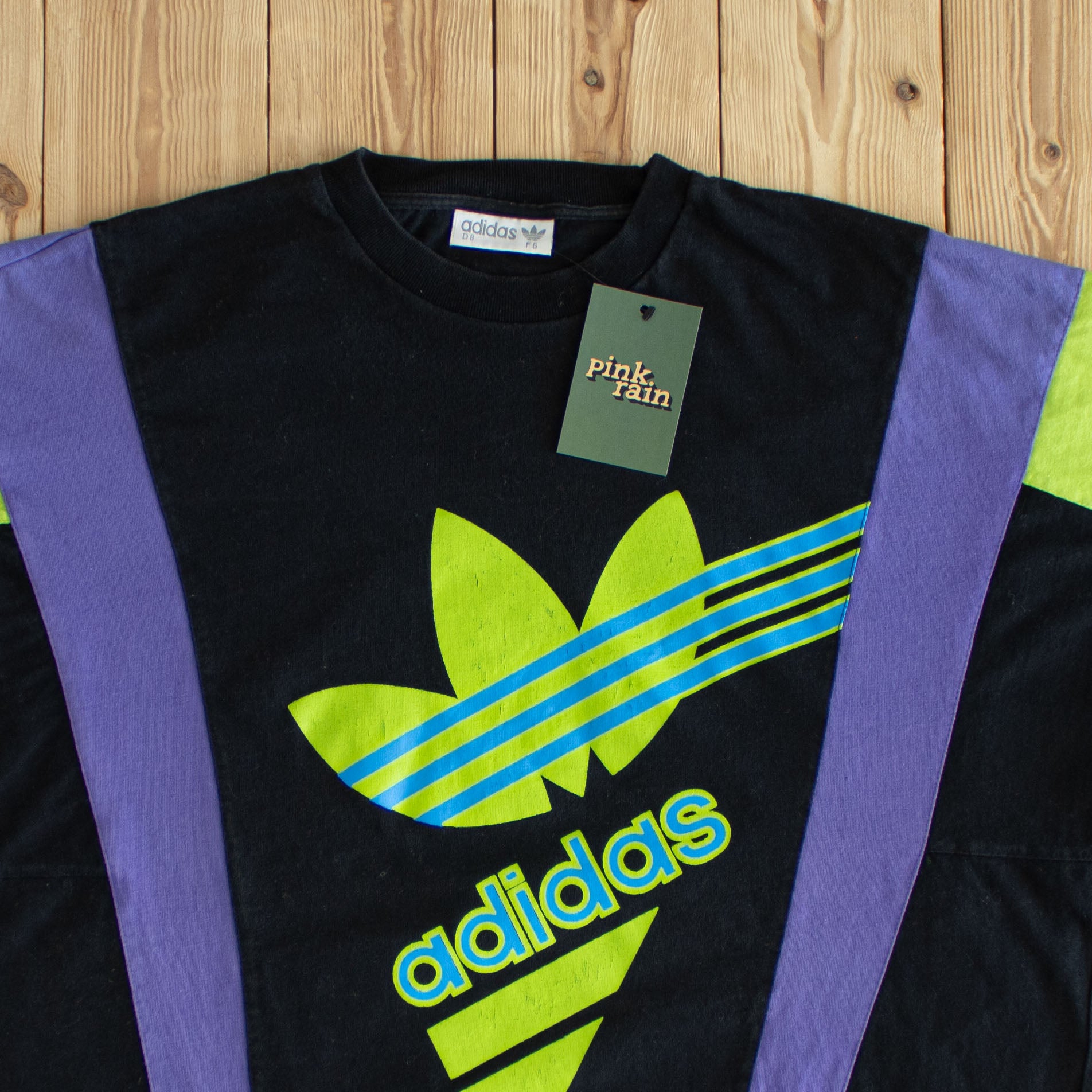 (L) Adidas Vintage T-Shirt Black