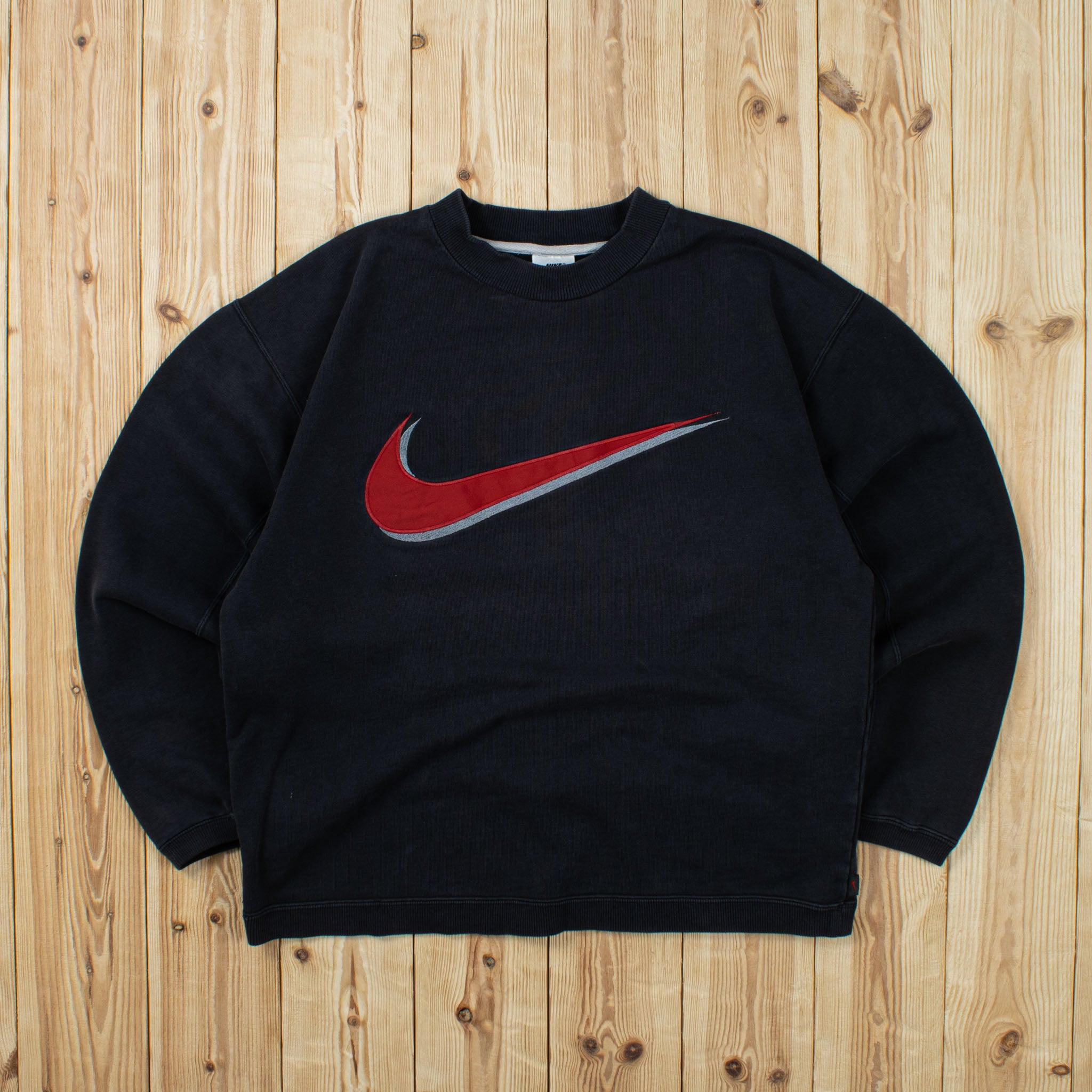 (S/M) Vintage Nike Swoosh Embroidered Sweatshirt