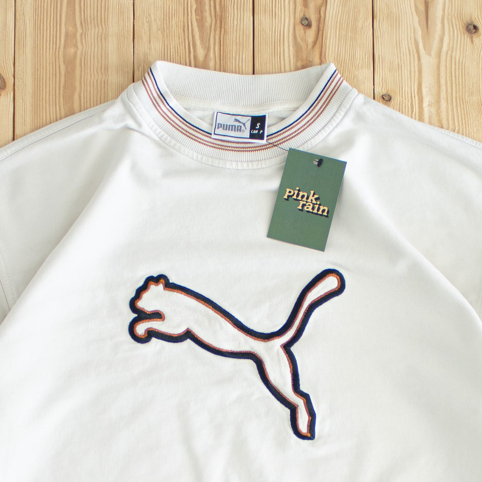 (M) Puma Vintage Embroidered Sweatshirt White