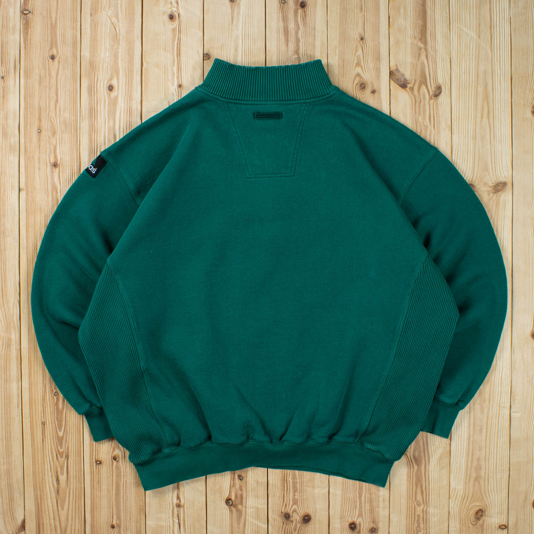 (XL) Vintage Adidas Equipment Embroidered Quarter-Zip Sweatshirt