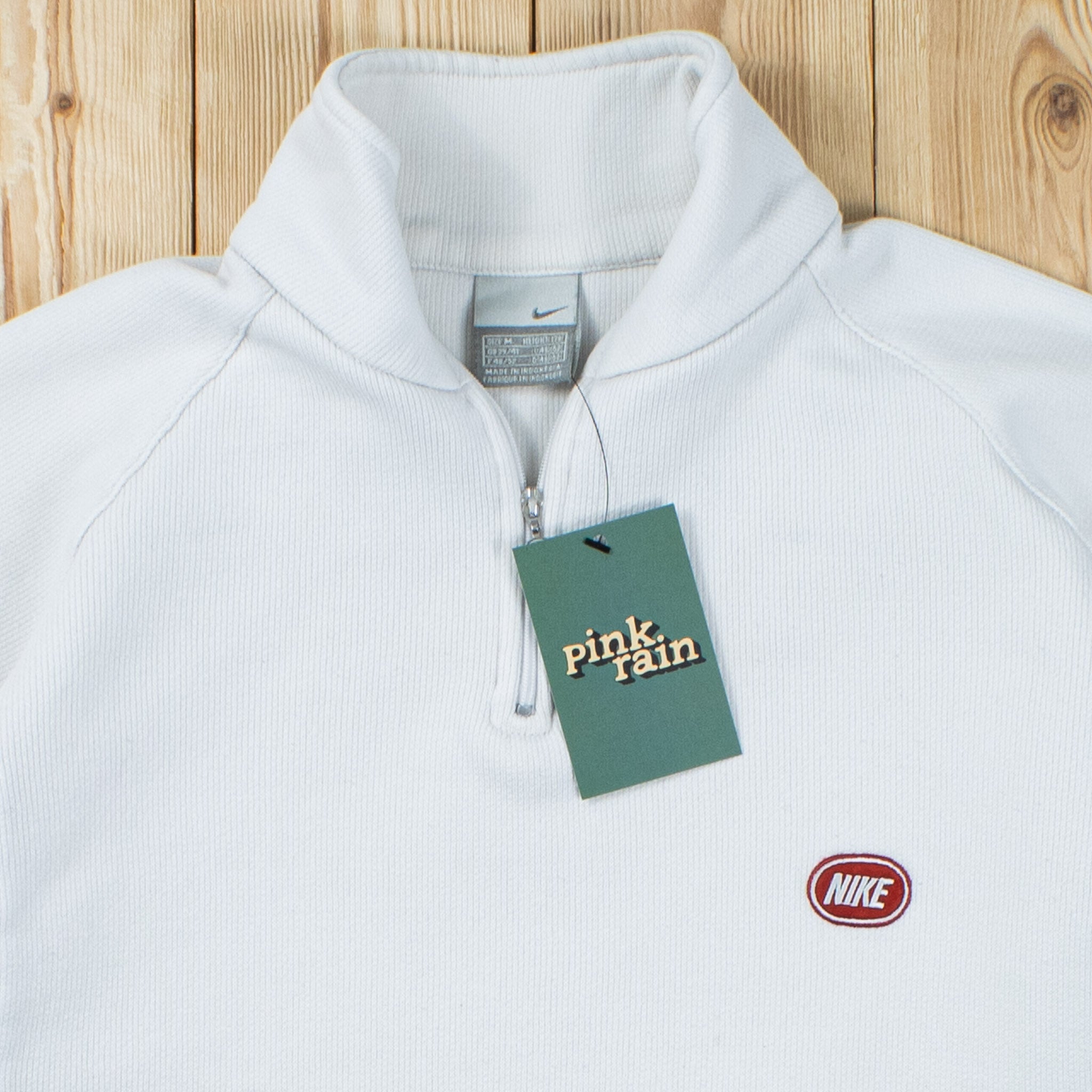 (S) Vintage Nike Essential Embroidered Quarter-Zip Sweatshirt