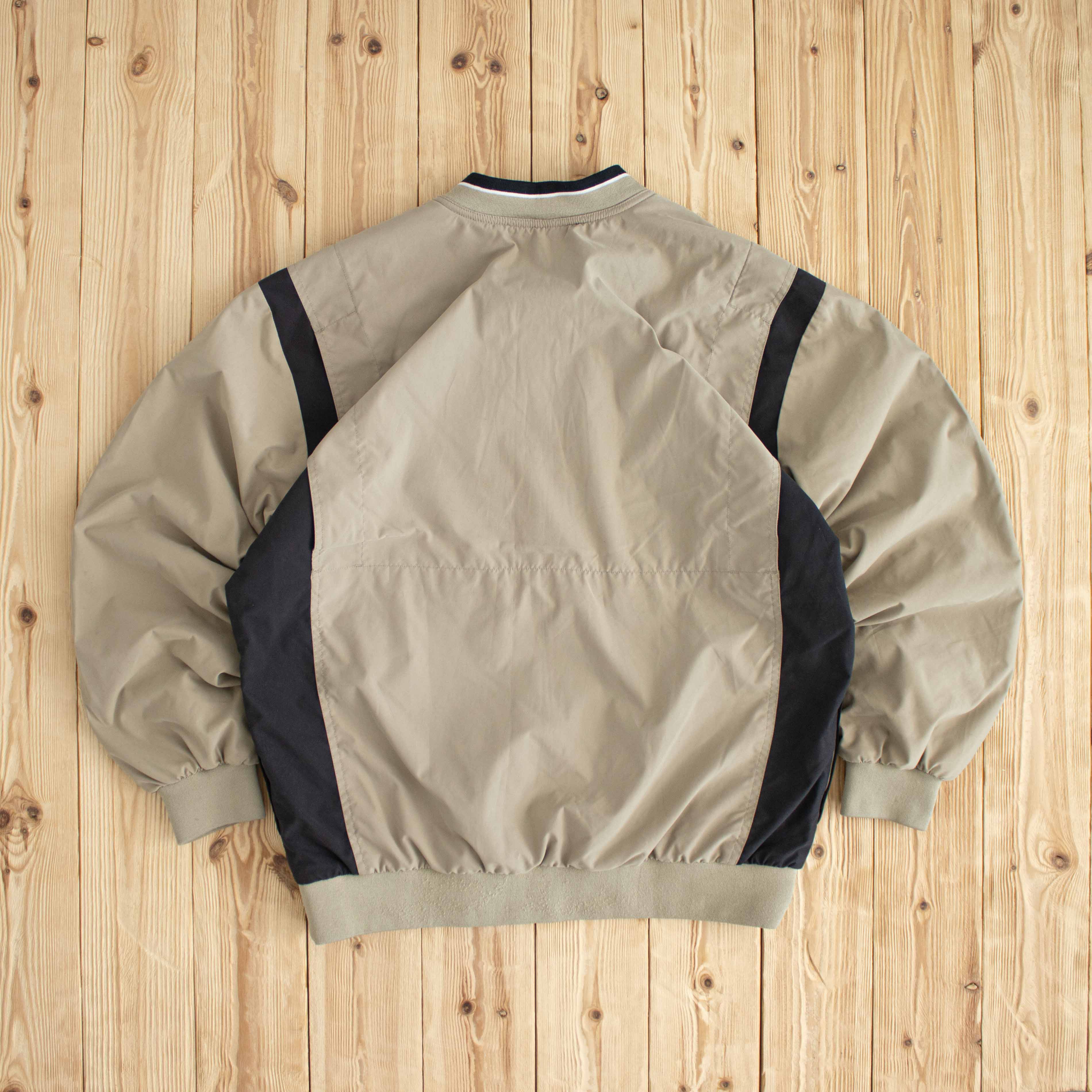 (L) Nike Golf Vintage Embroidered Windbreaker Beige