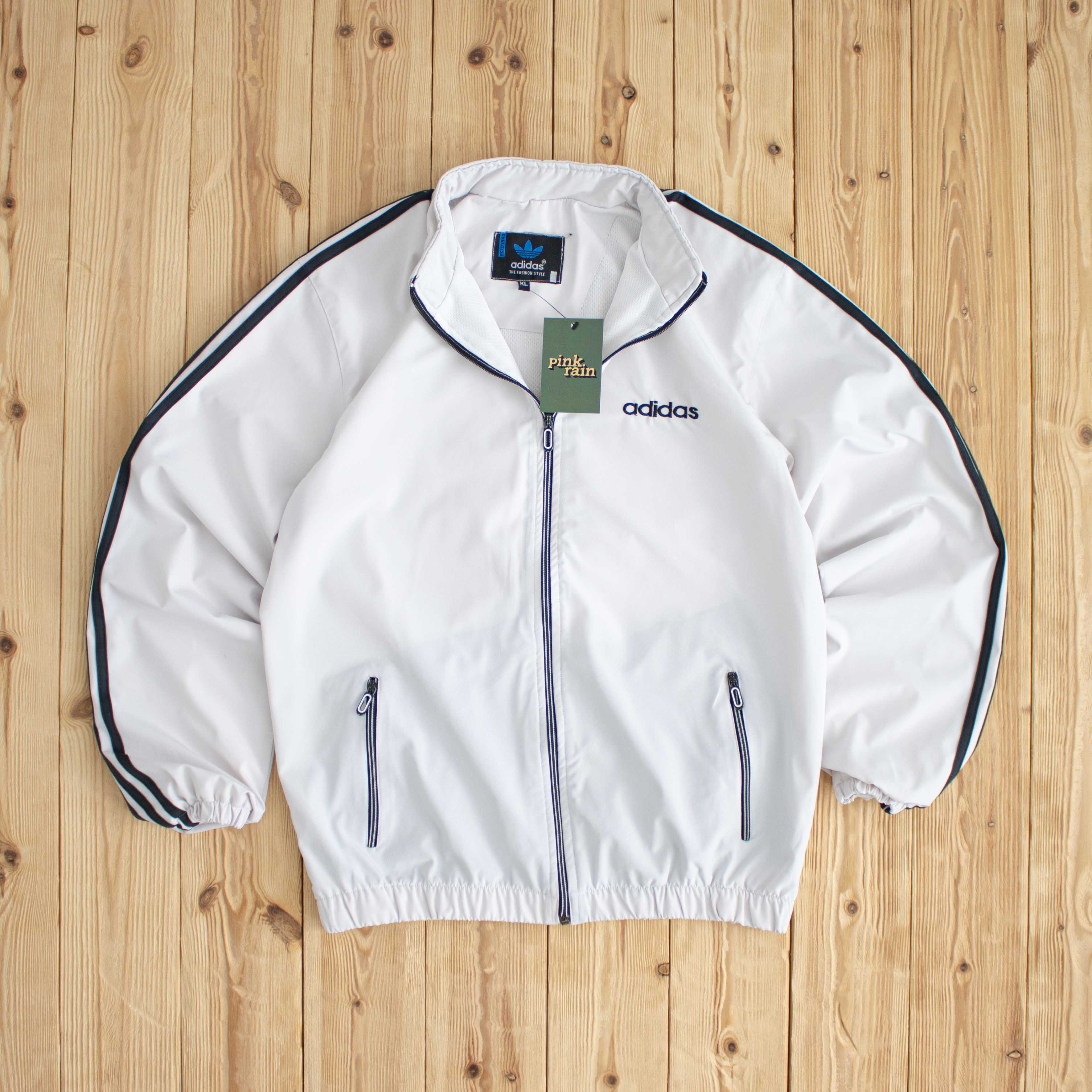 (M) Adidas Vintage Embroidered Jacket White
