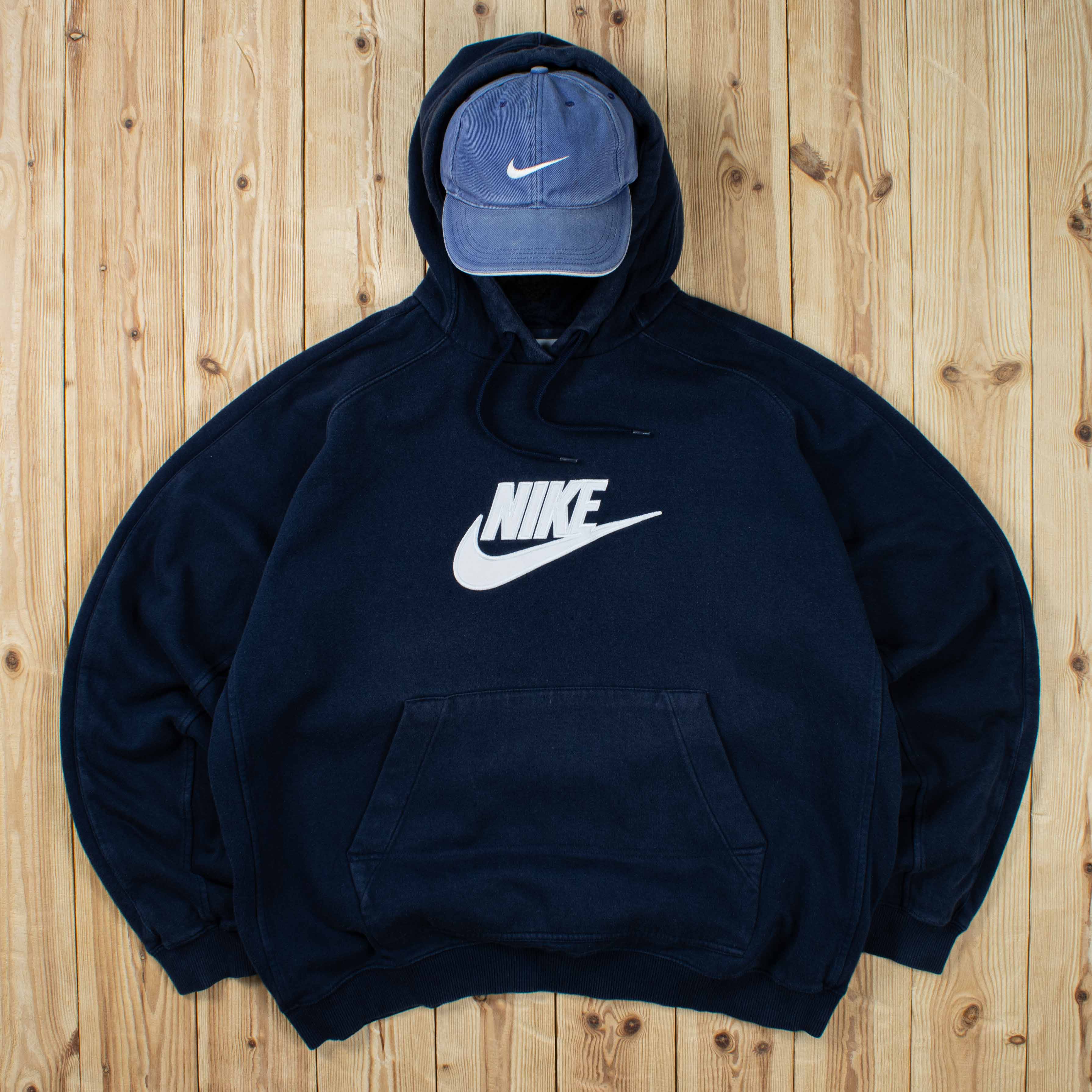 (XL) Vintage Nike Logo Embroidered Hoodie