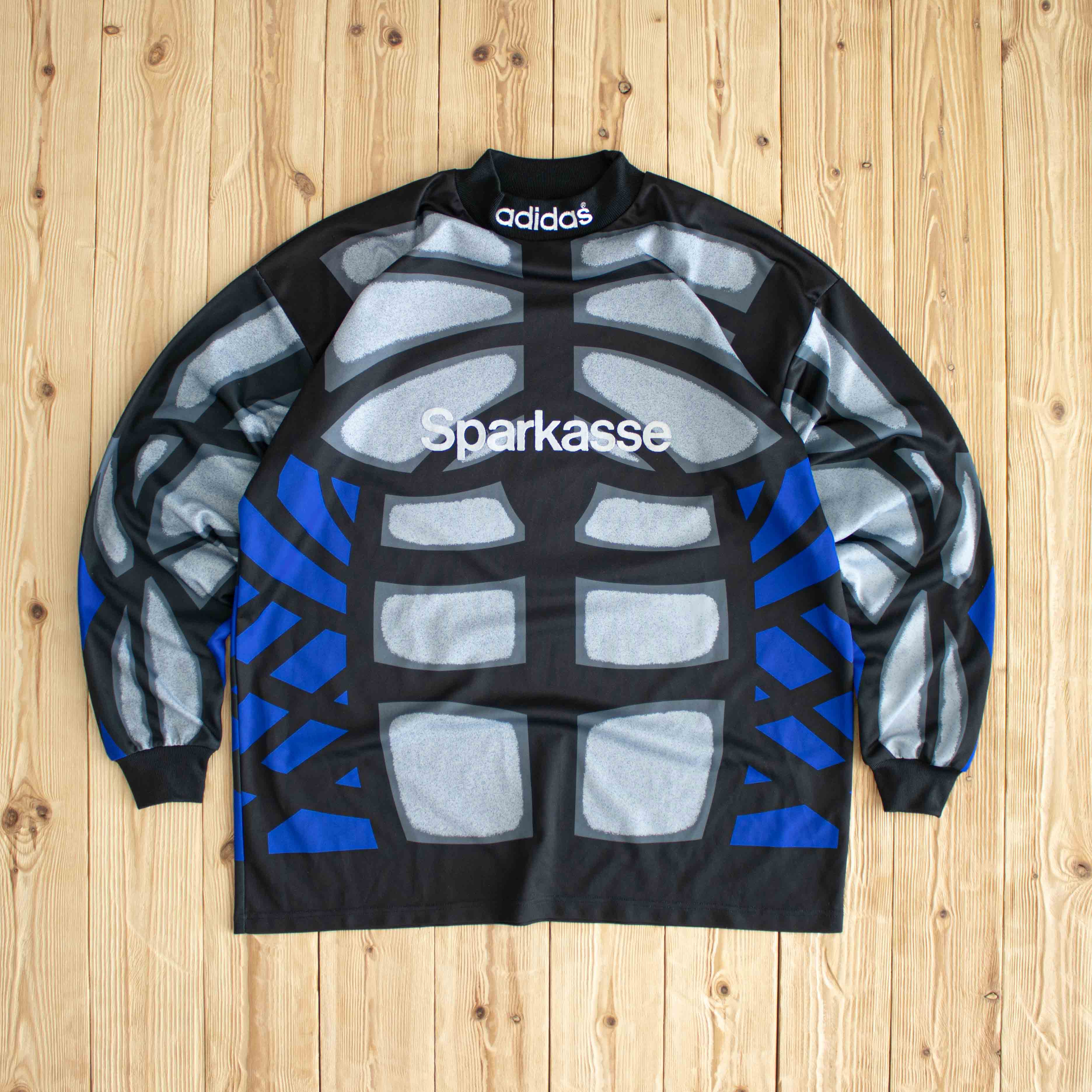 (L/XL) 1996 Adidas #1 Vintage Embroidered Longsleeve Black