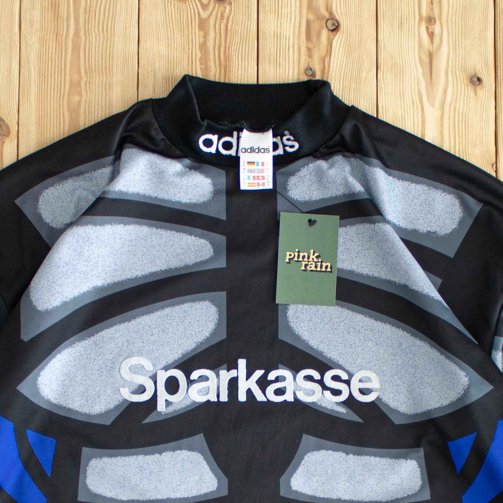 (L/XL) 1996 Adidas #1 Vintage Embroidered Longsleeve Black
