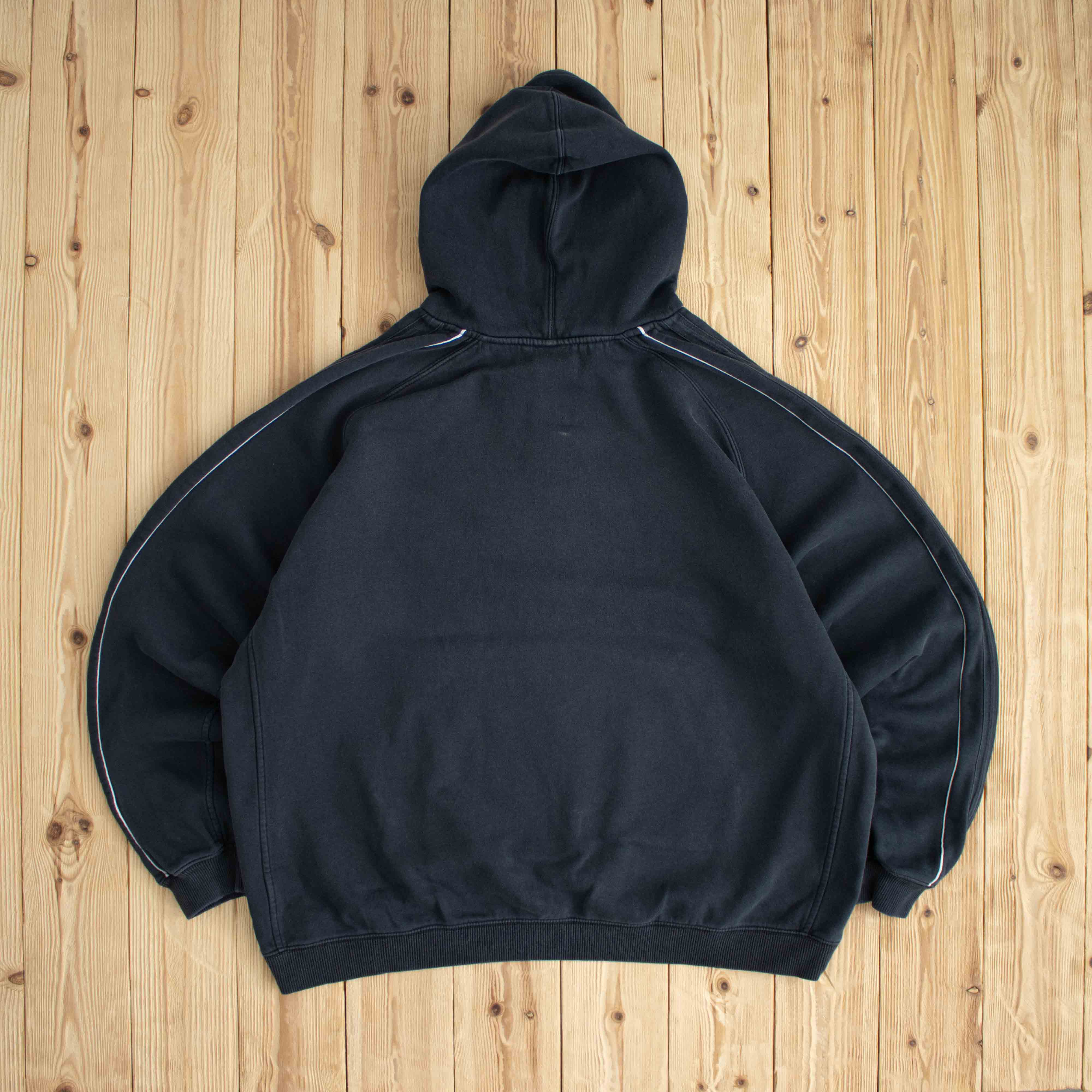 (XL) Nike Vintage Embroidered Hoodie Black