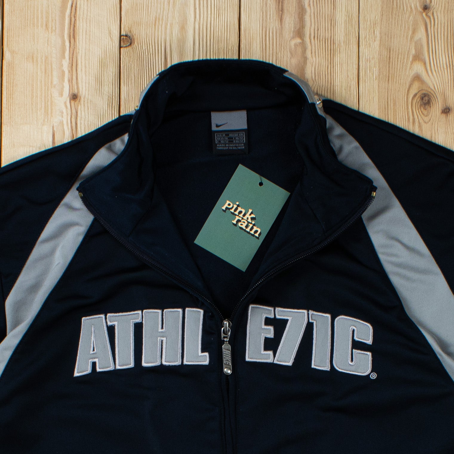 (L) Vintage Nike Athletic Embroidered Full-Zip