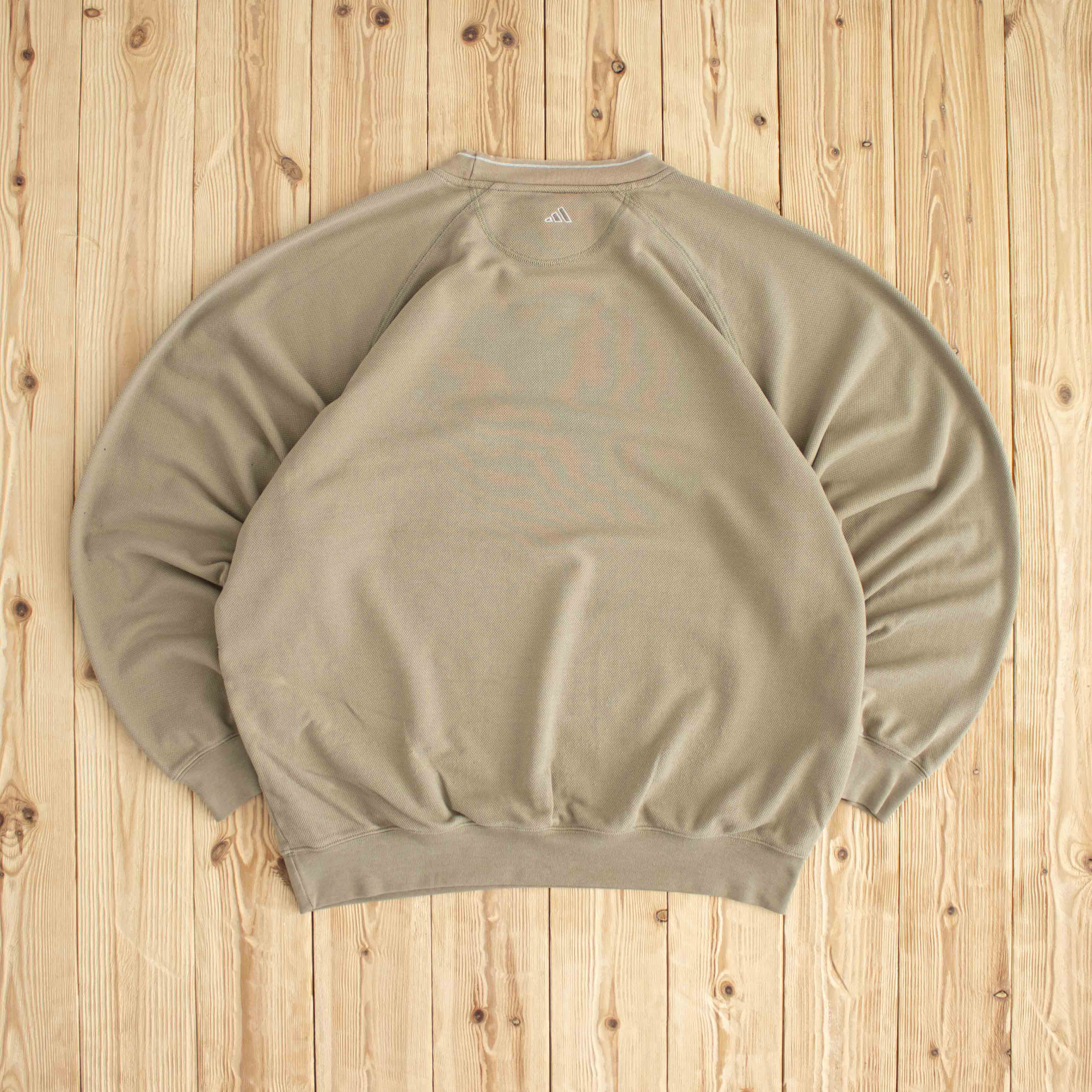 (XL) Adidas Golf Vintage Embroidered Sweatshirt Beige