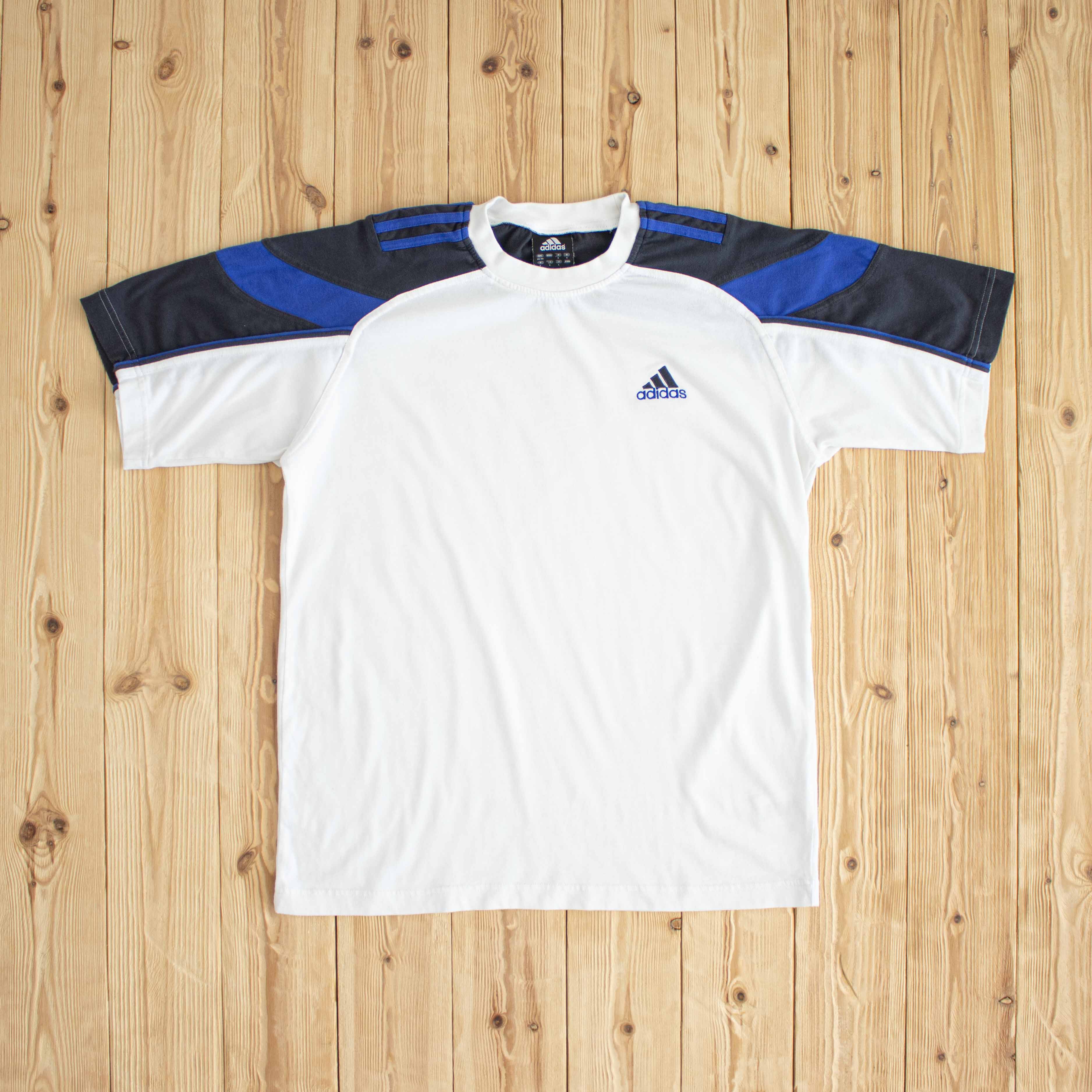 (M) Adidas Vintage Embroidered T-Shirt White