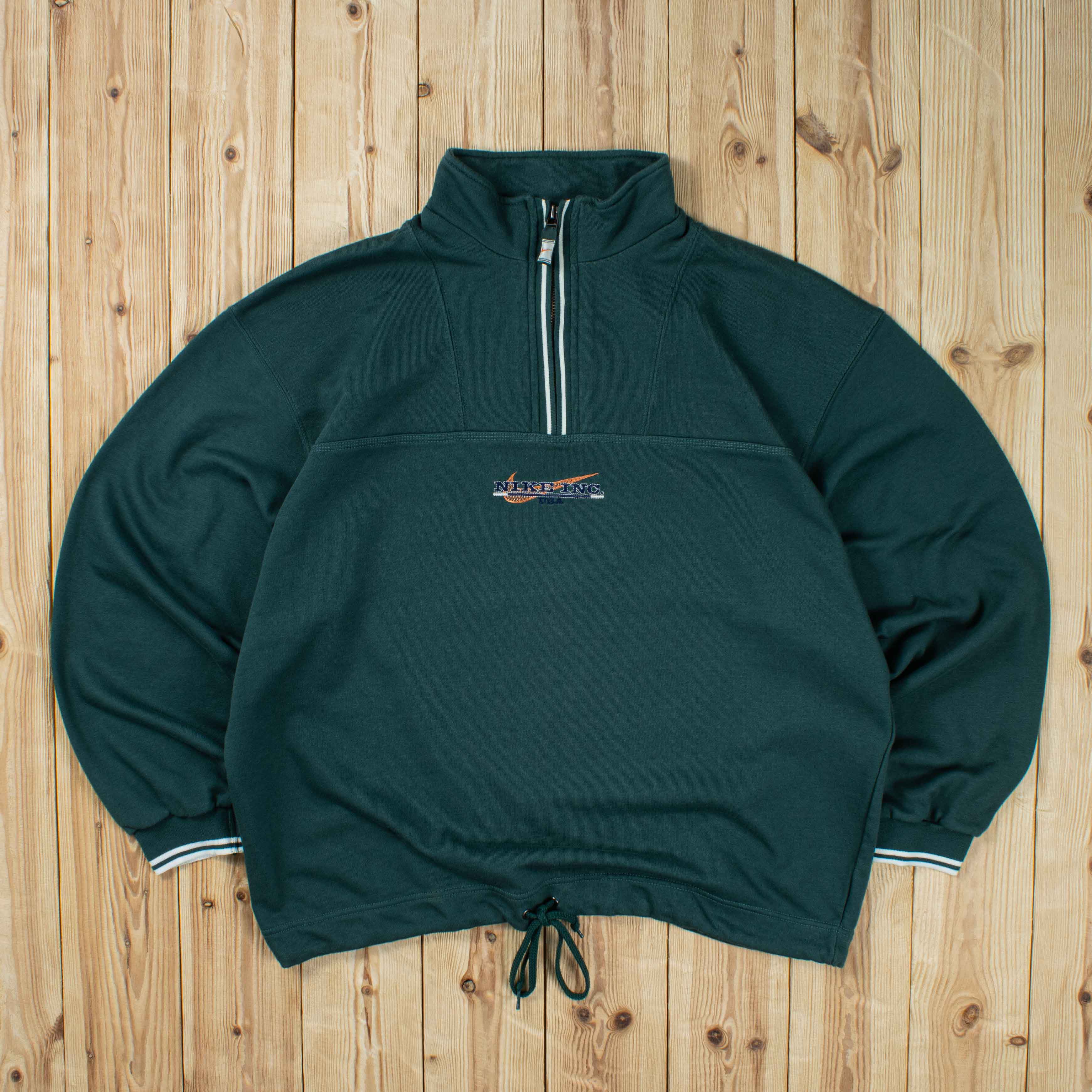 (L) Vintage Nike Inc. USA Embroidered Quarter-Zip