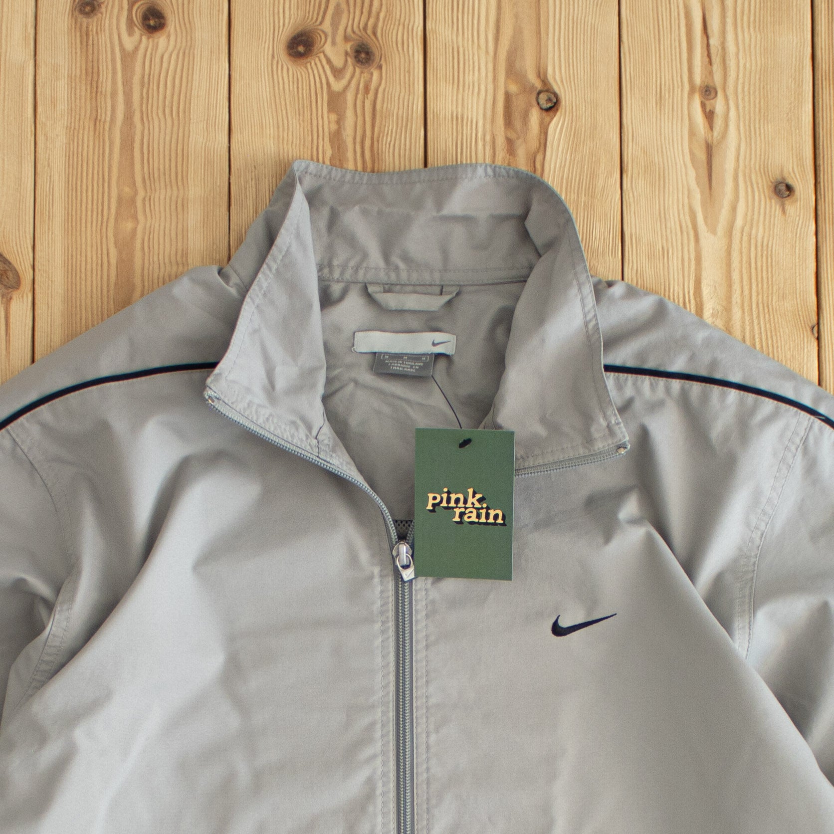 (L) Nike Vintage Embroidered Jacket Gray