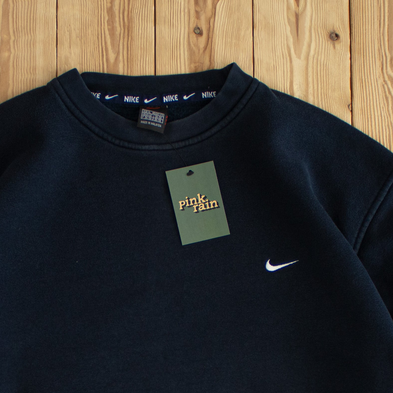 (L) Nike Vintage Essential Embroidered Sweatshirt Blue