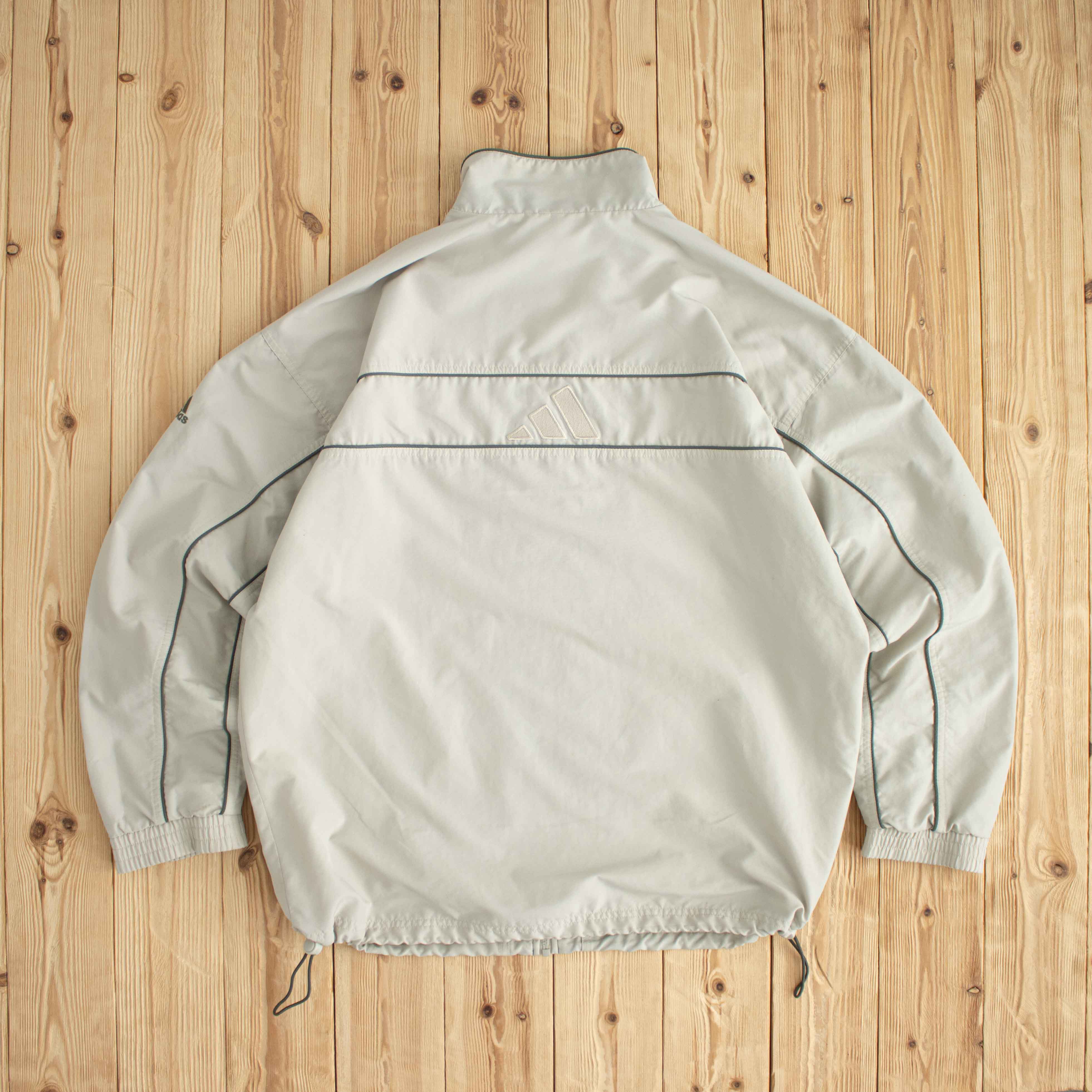 (XL) Adidas Vintage Embroidered Jacket Beige