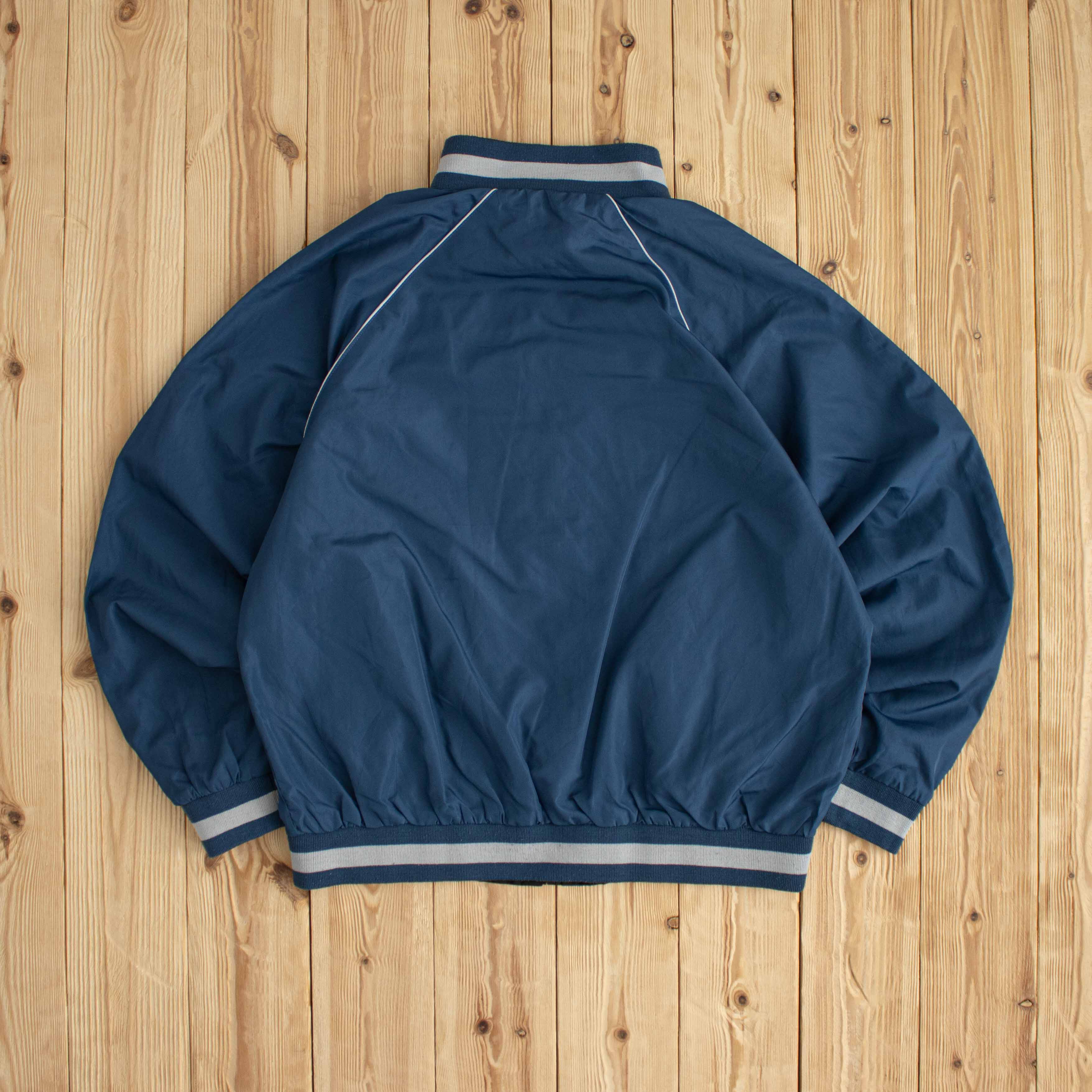 (M) Nike Vintage Reversible Embroidered Track Jacket Blue Black