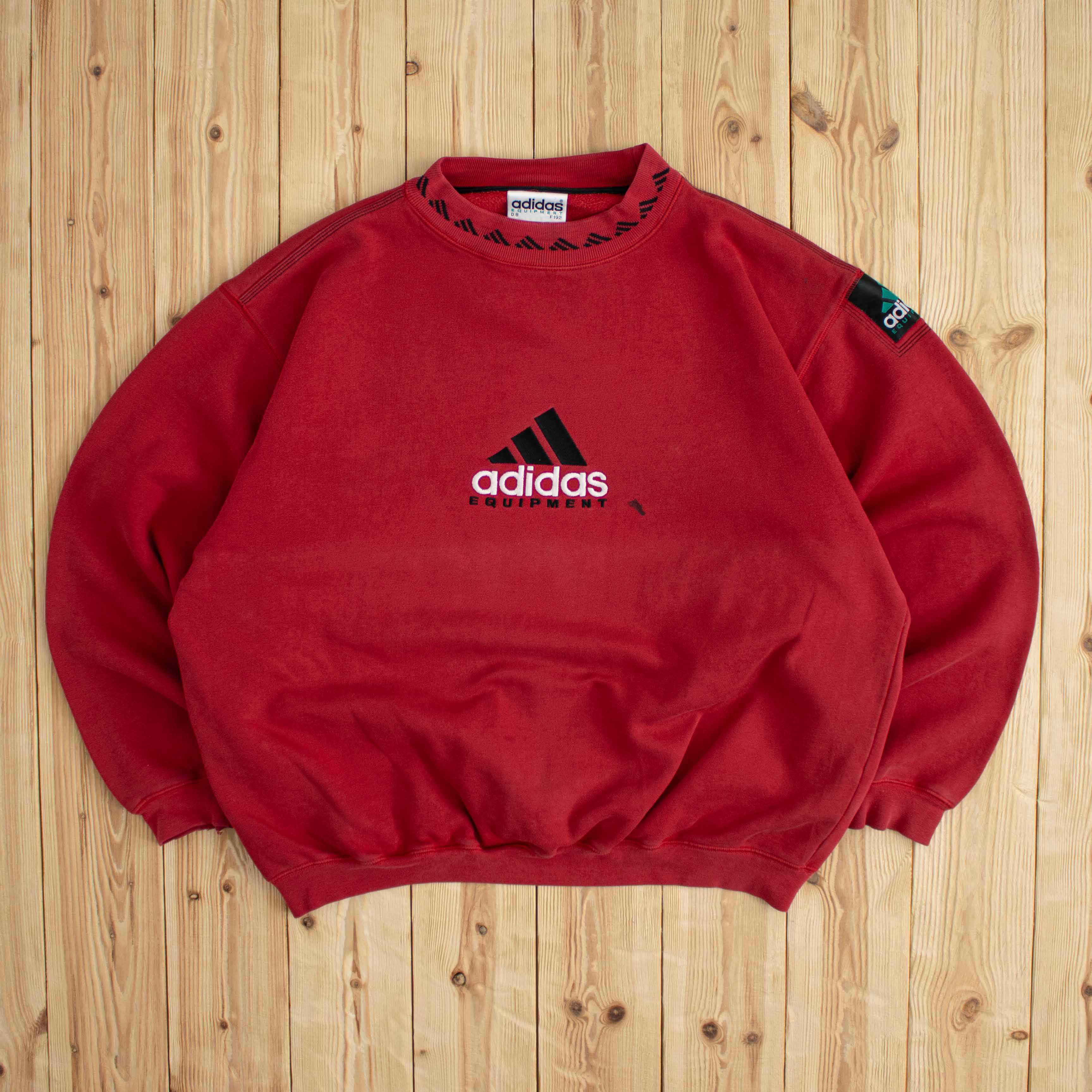(L) Vintage Adidas Equipment Embroidered Sweatshirt