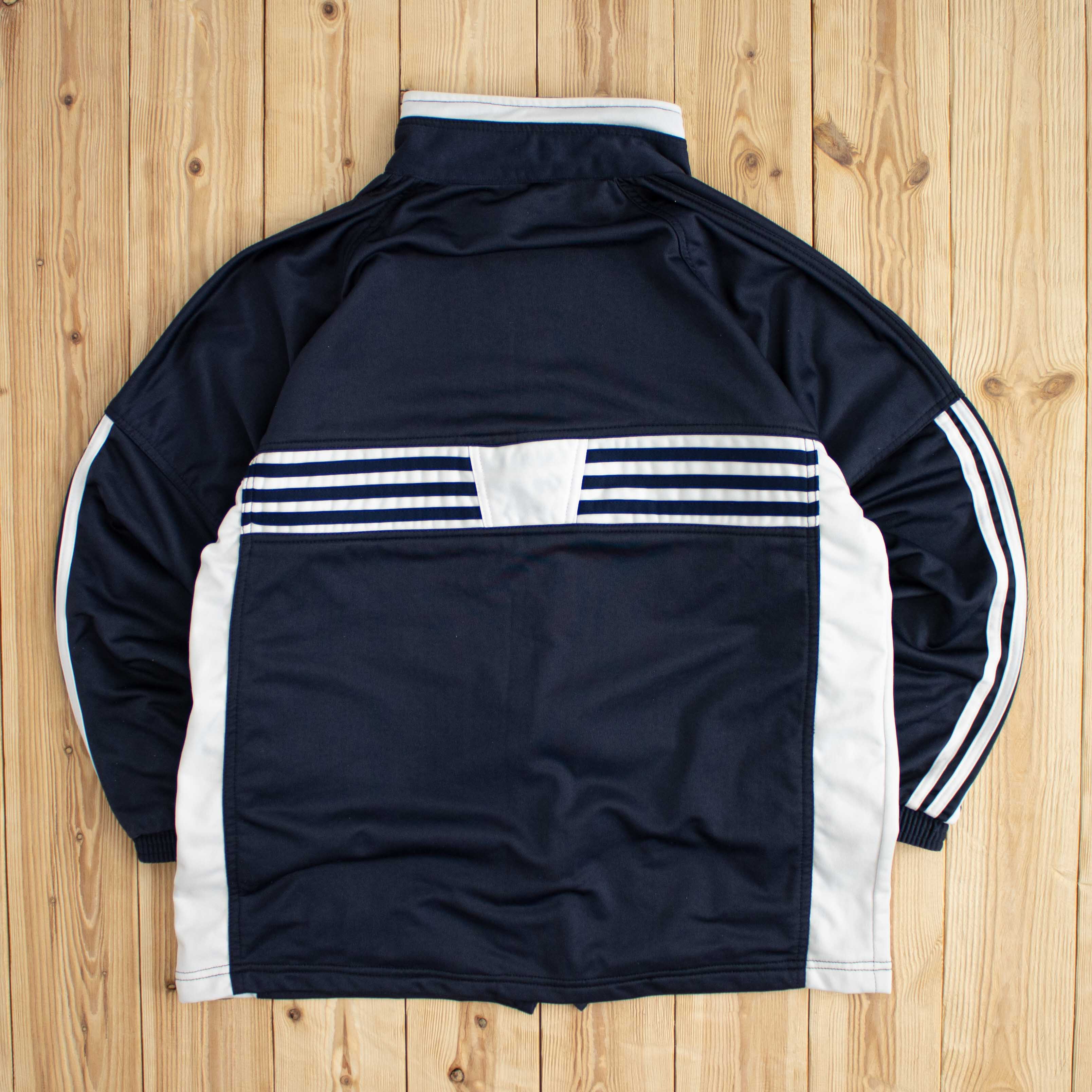 (M) Vintage Adidas Embroidered Full-Zip Sweatshirt