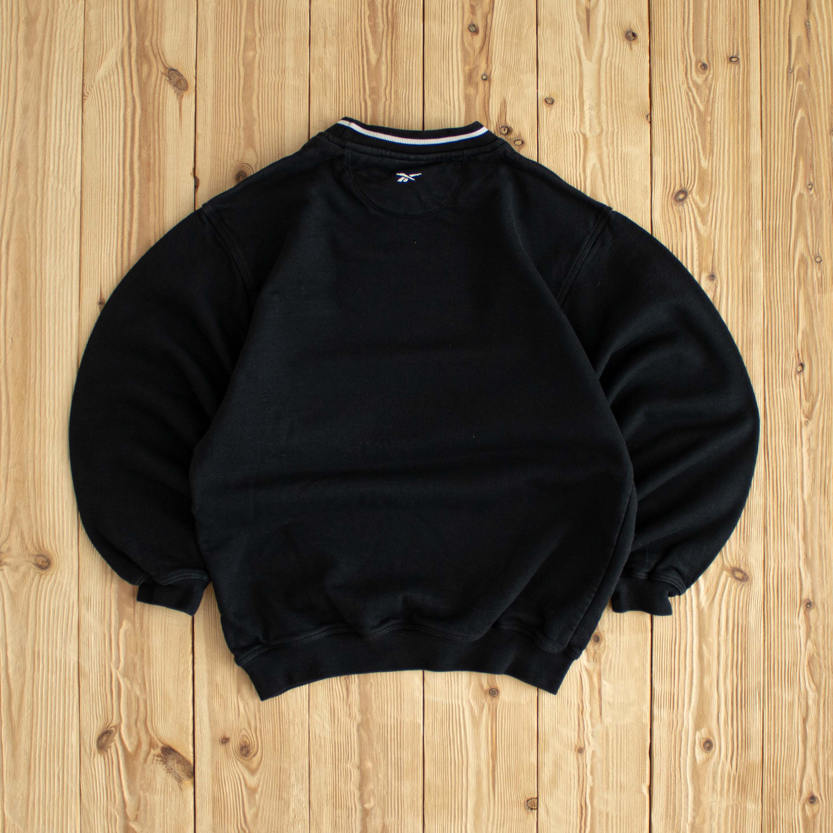 (XS) Reebok Vintage Essential Embroidered Sweatshirt Black