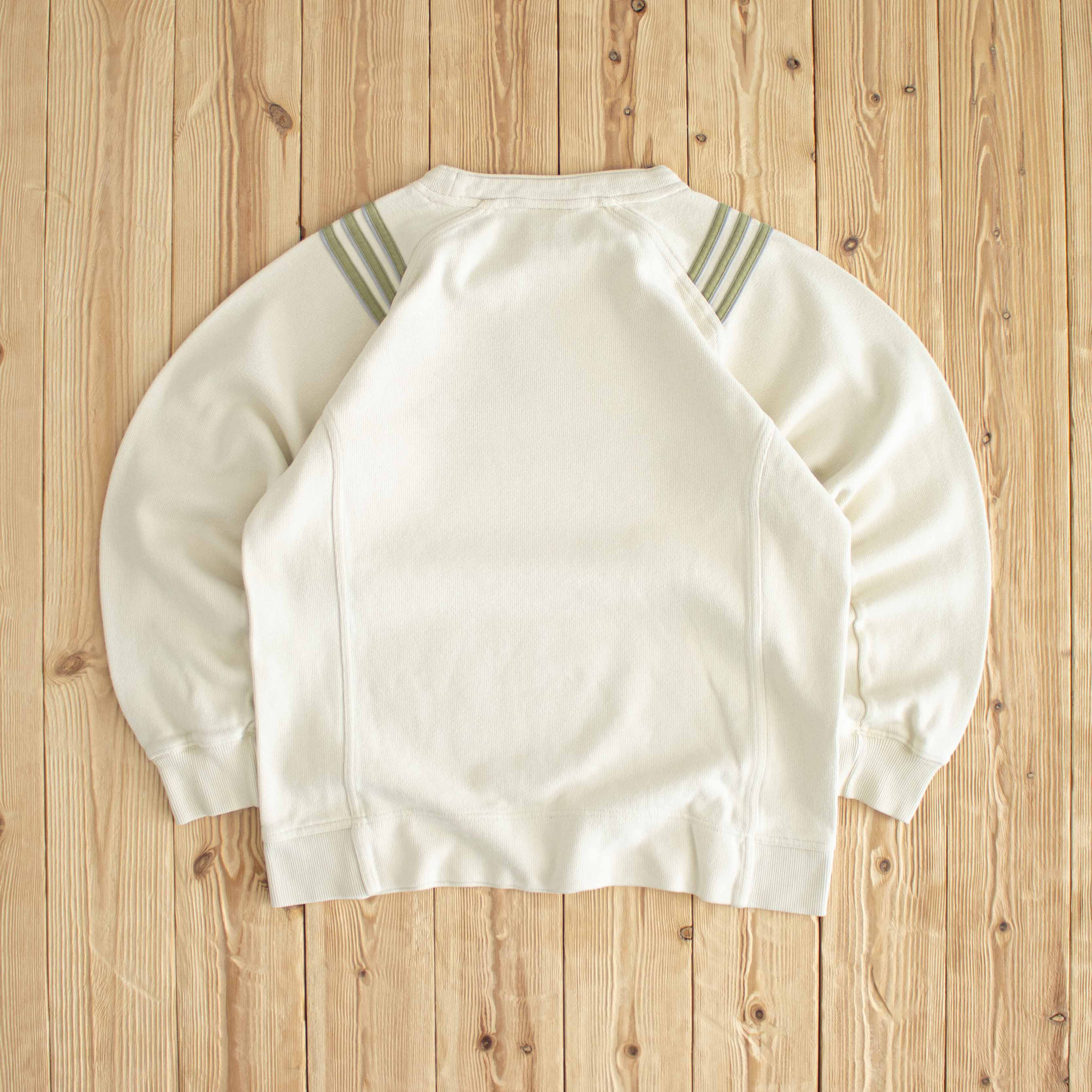 (S/M) Adidas Vintage Embroidered Essential Sweatshirt Beige