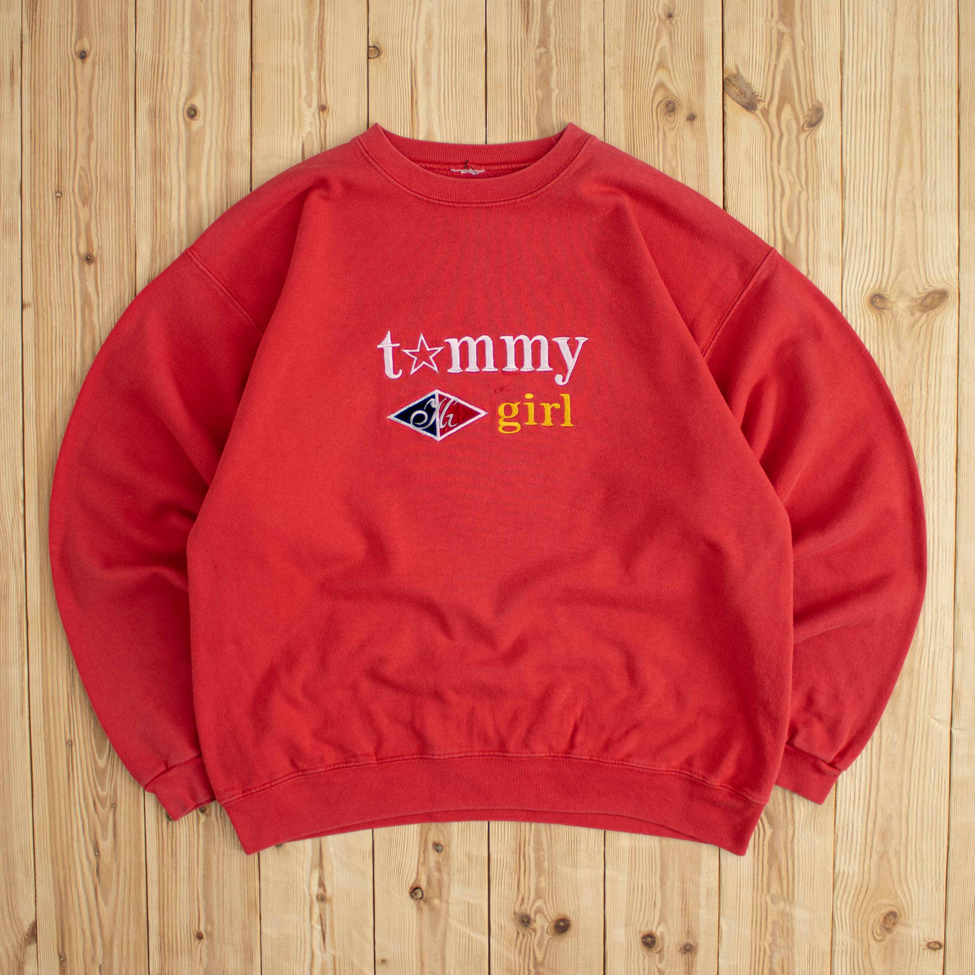(M) Vintage Tommy Girl Embroidered Sweatshirt