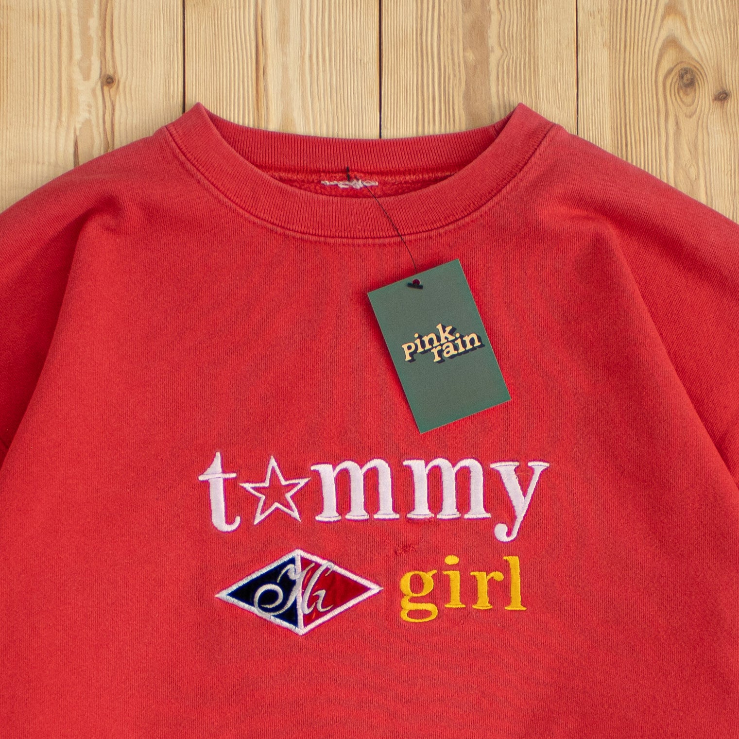 (M) Vintage Tommy Girl Embroidered Sweatshirt