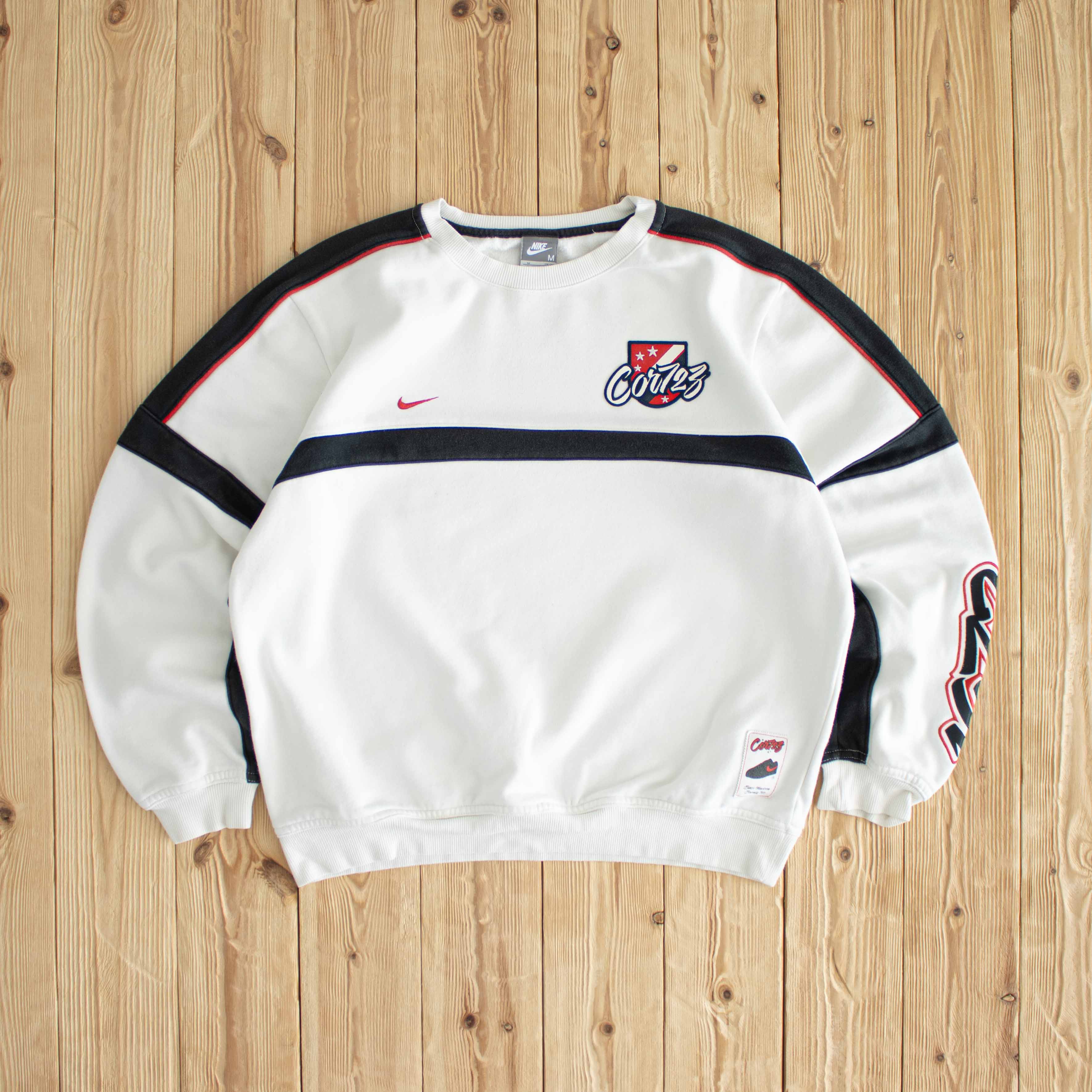 (M) Nike Cortez Vintage Embroidered Sweatshirt Beige