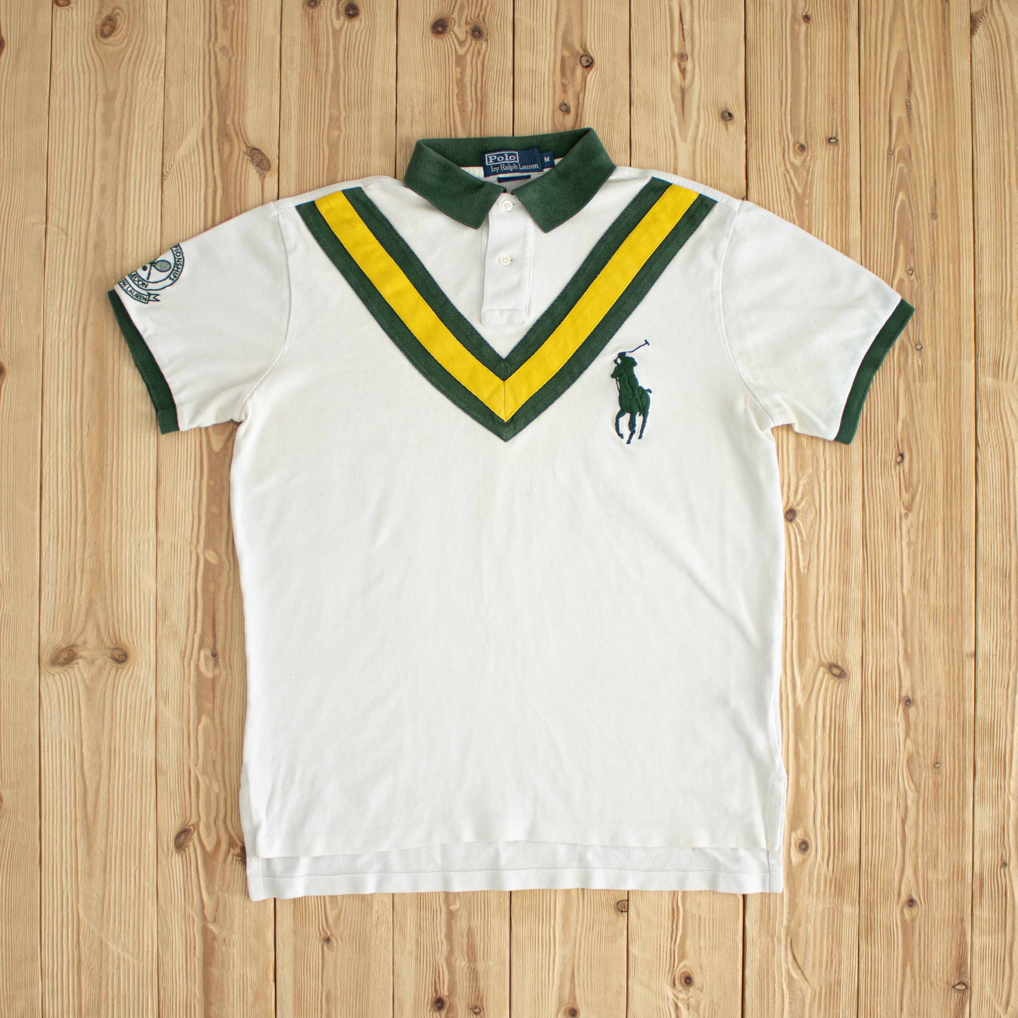 (M) Polo Ralph Lauren Vintage Embroidered Polo T-Shirt White