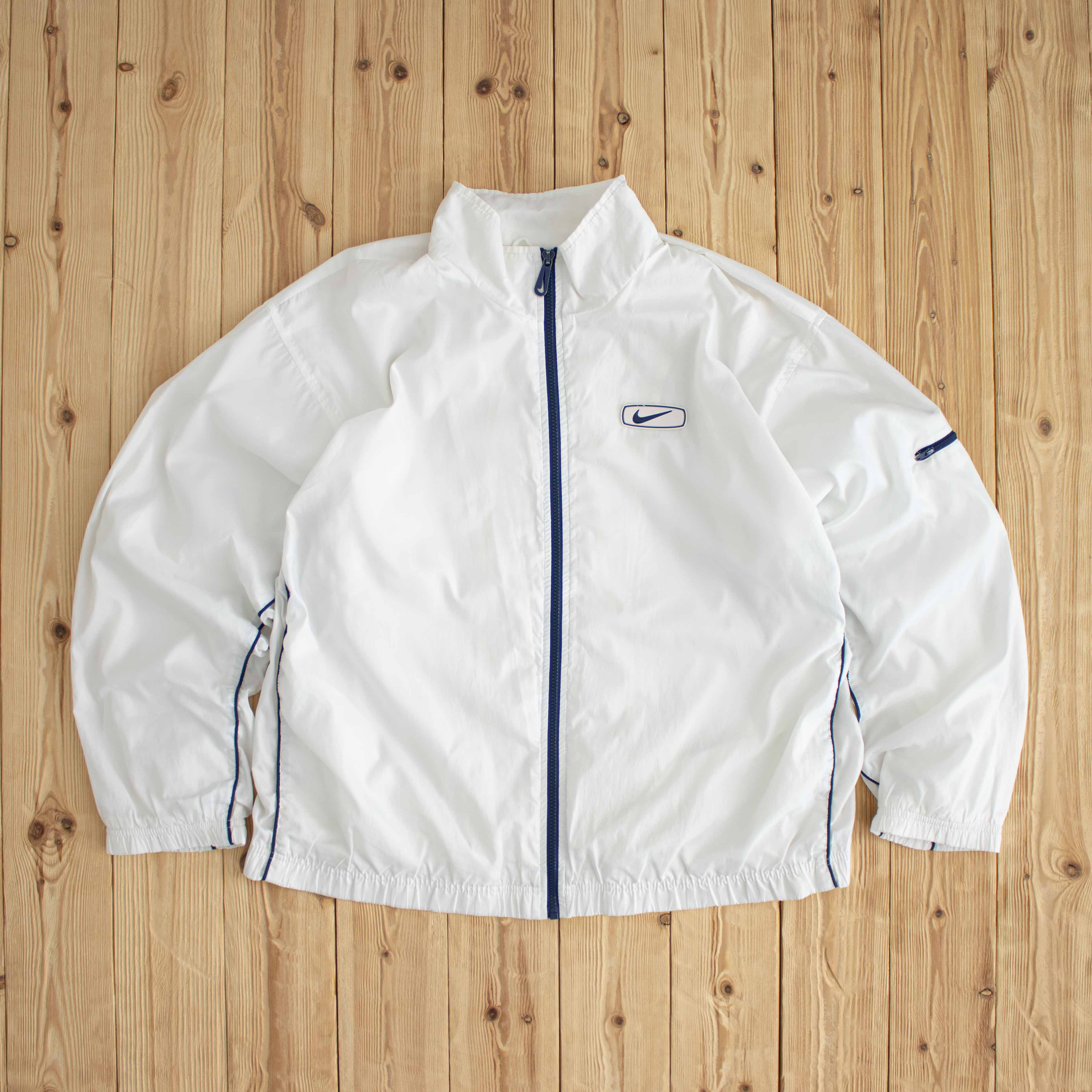 (L) Nike Vintage Swoosh Light Jacket White