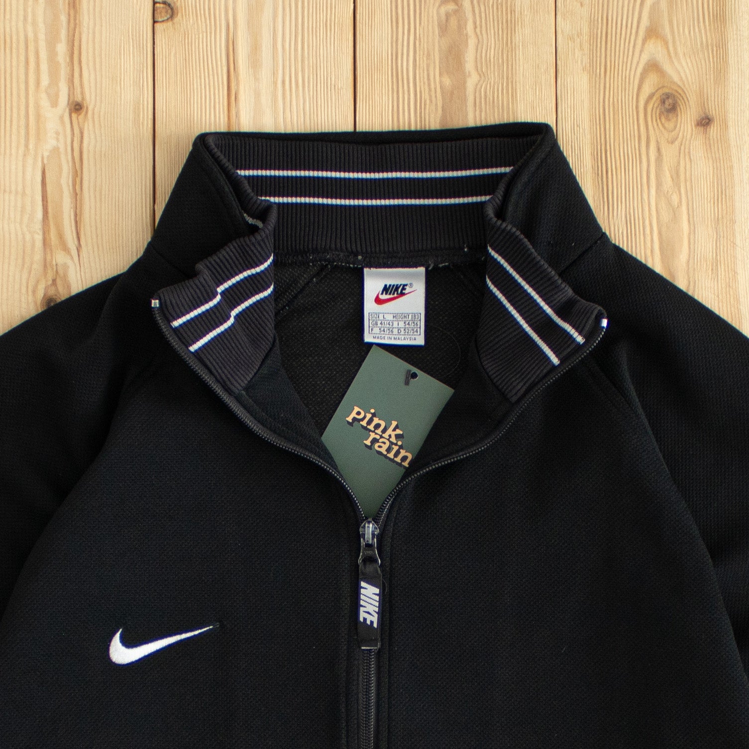 (L) Vintage Nike Essential Embroidered Full-Zip Sweatshirt