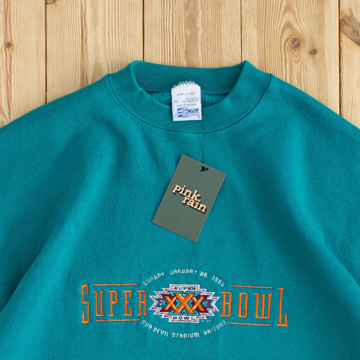 (L) 1996 Super Bowl Embroidered Sweatshirt