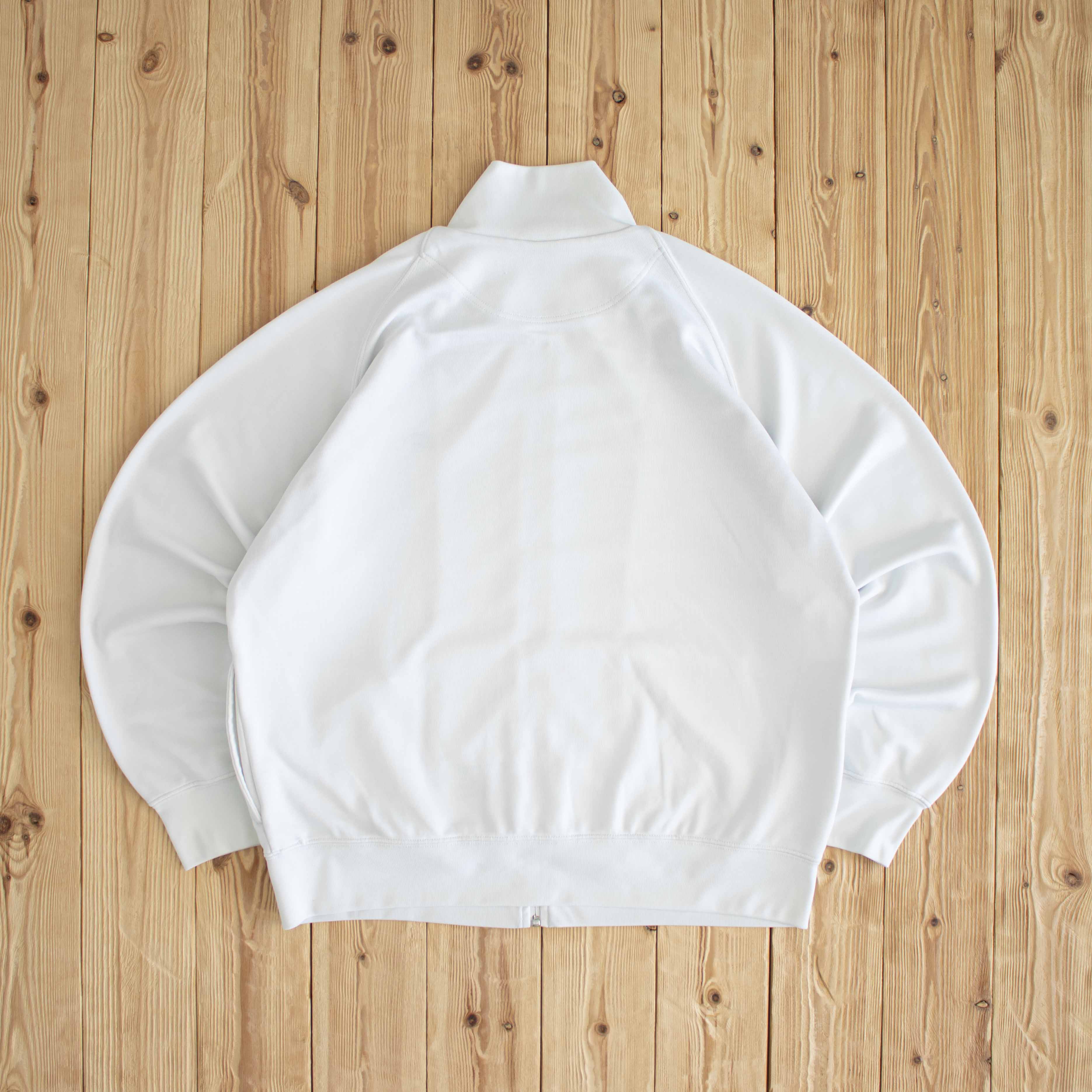(L) Nike Vintage Embroidered Full-Zip Sweatshirt White