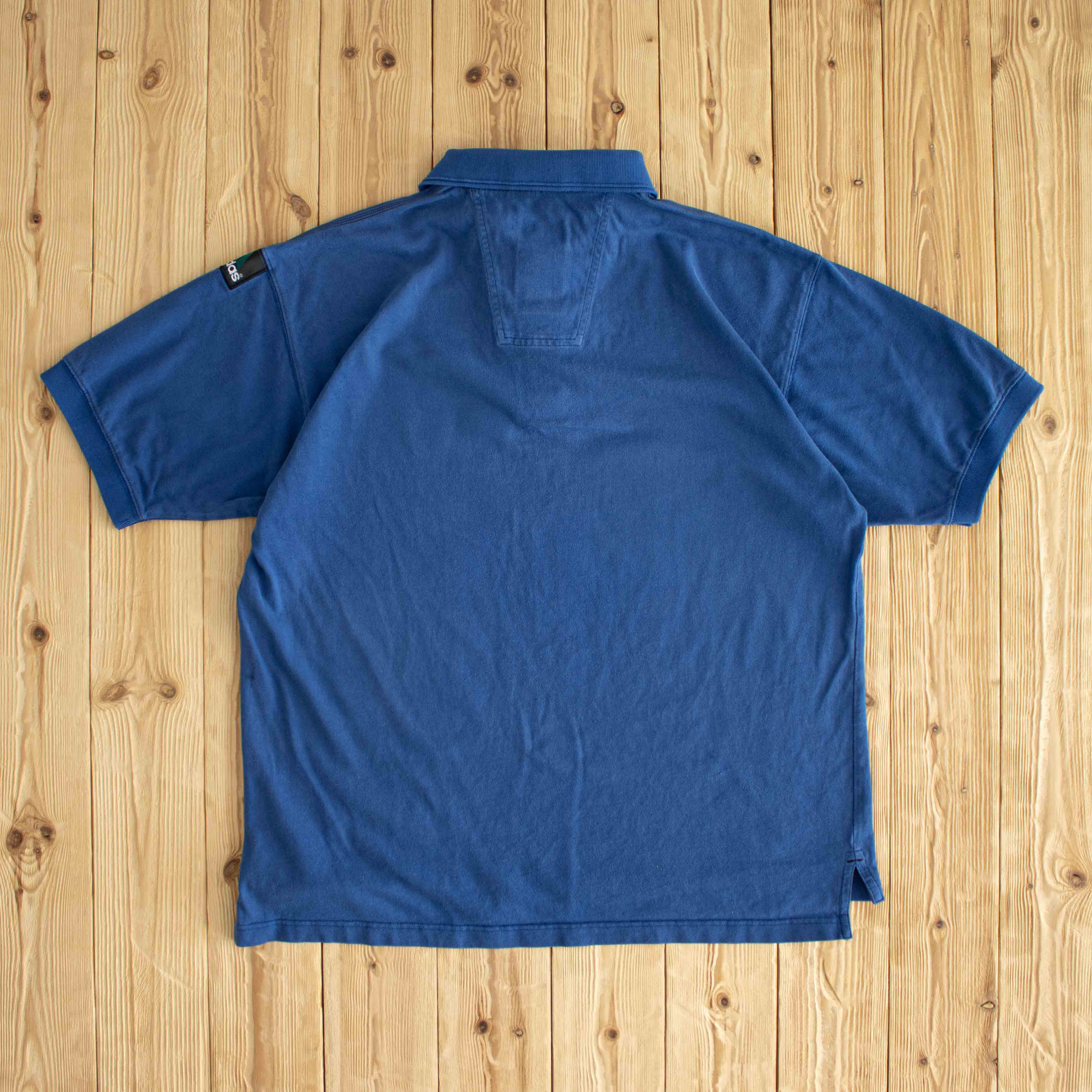 (L/XL) Adidas Equipment Vintage Embroidered Polo T-Shirt Blue