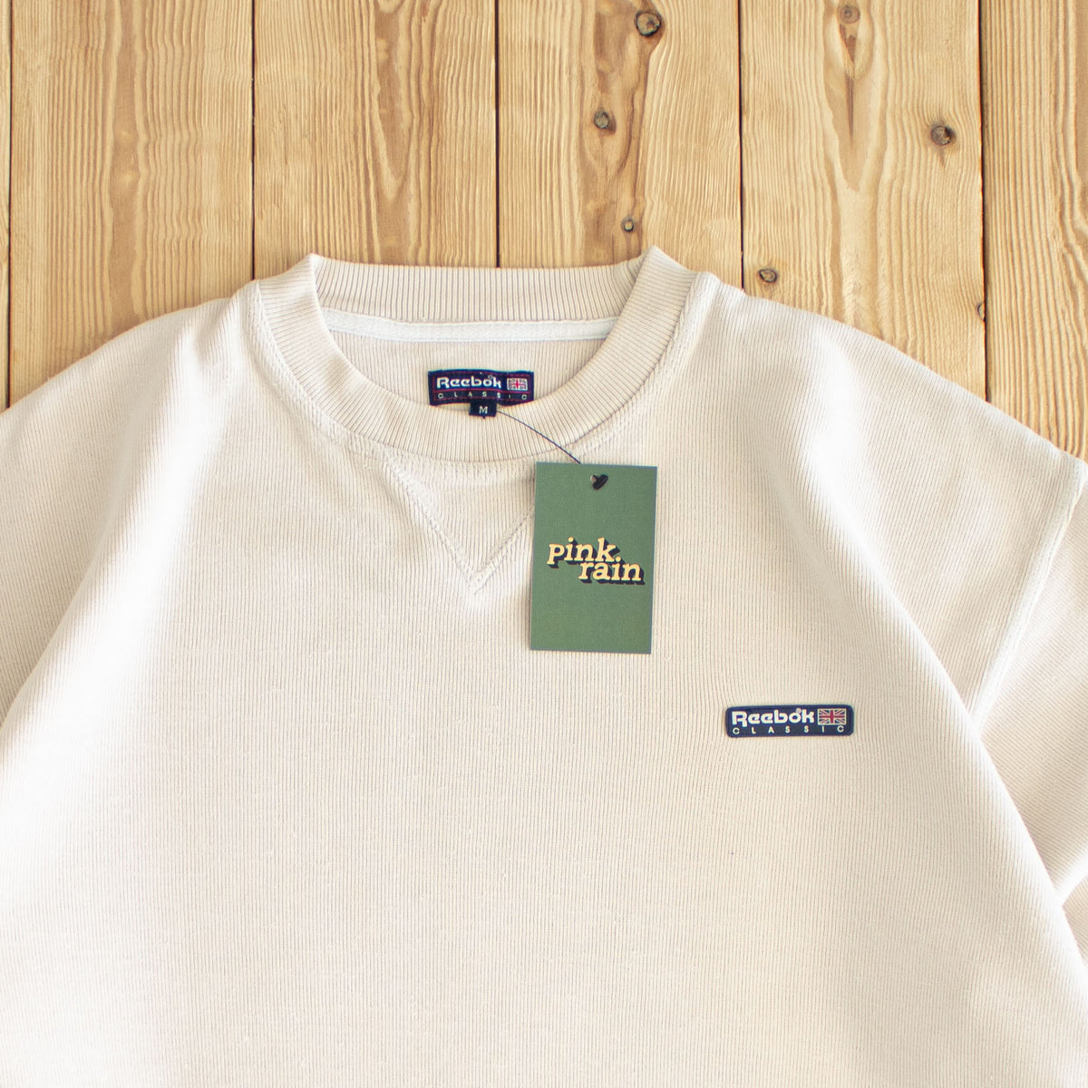 (L) Reebok Classic Vintage Essential Sweatshirt Beige