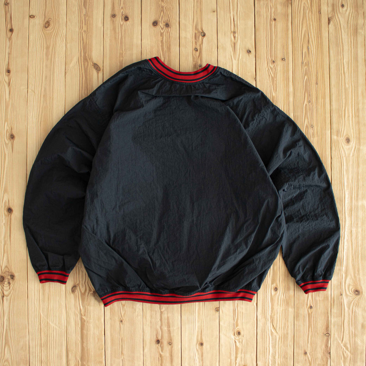 (L/XL) Nike Vintage Essential Embroidered Windbreaker Black