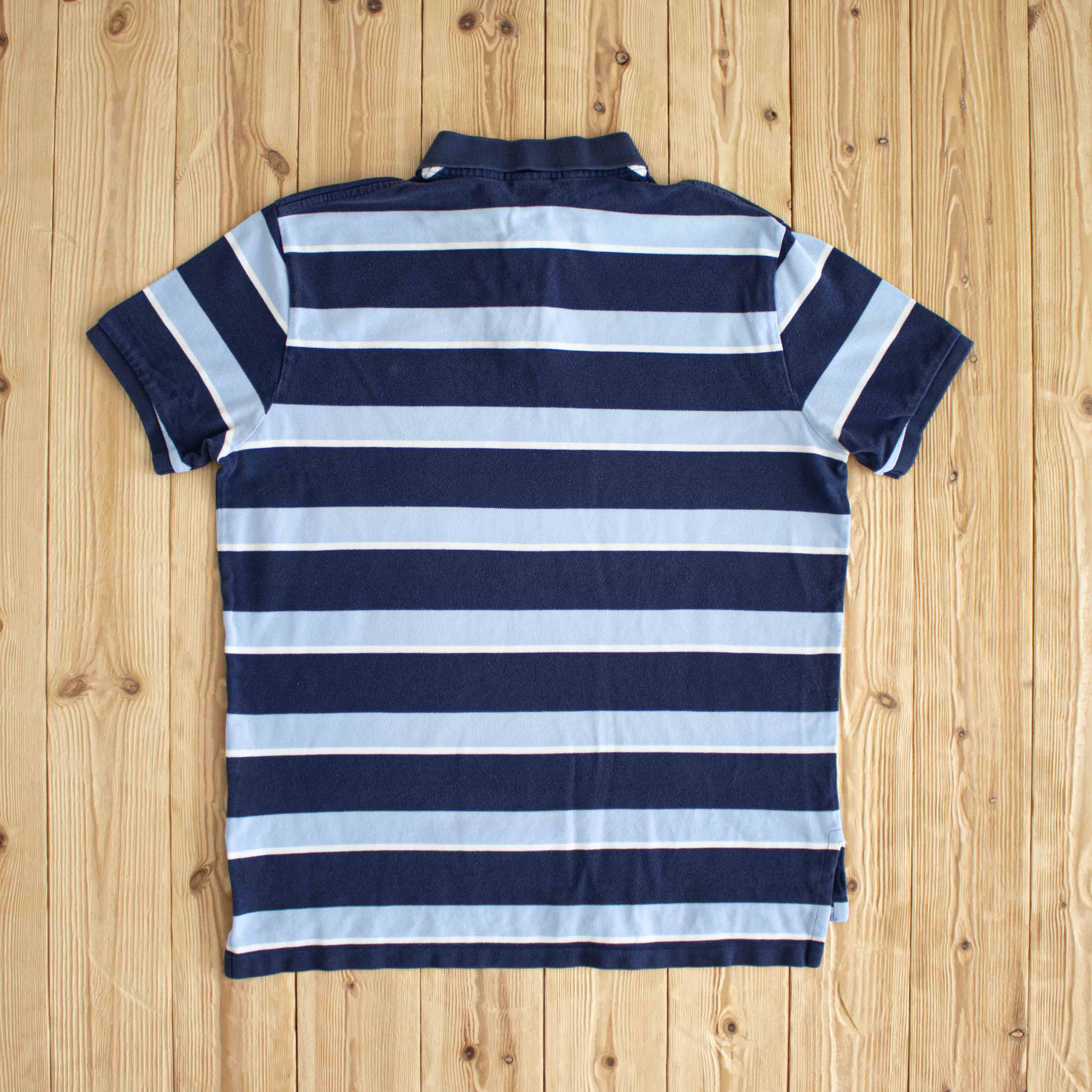 (M/L) Polo Ralph Lauren Vintage Embroidered Polo T-Shirt Blue