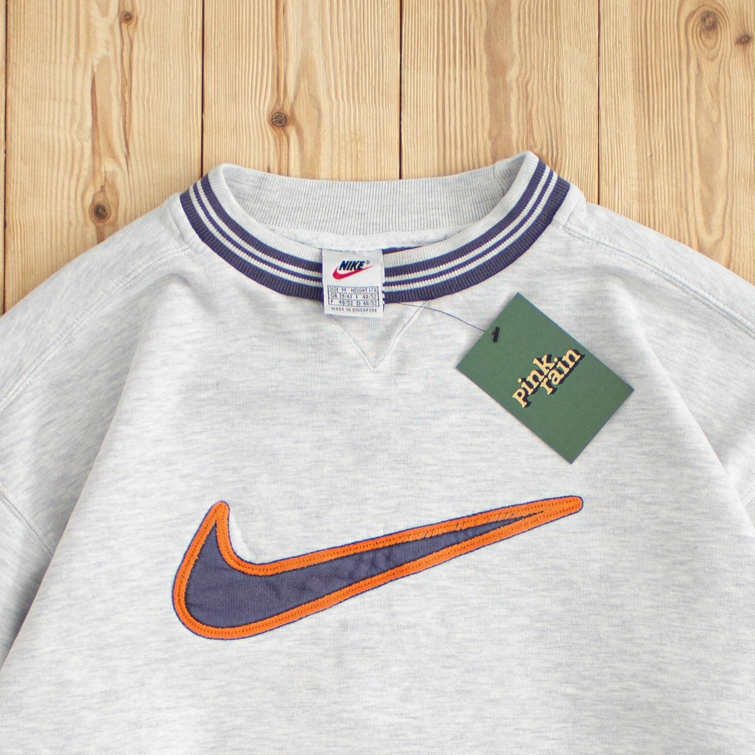 (S/M) Vintage Nike Swoosh Embroidered Sweatshirt