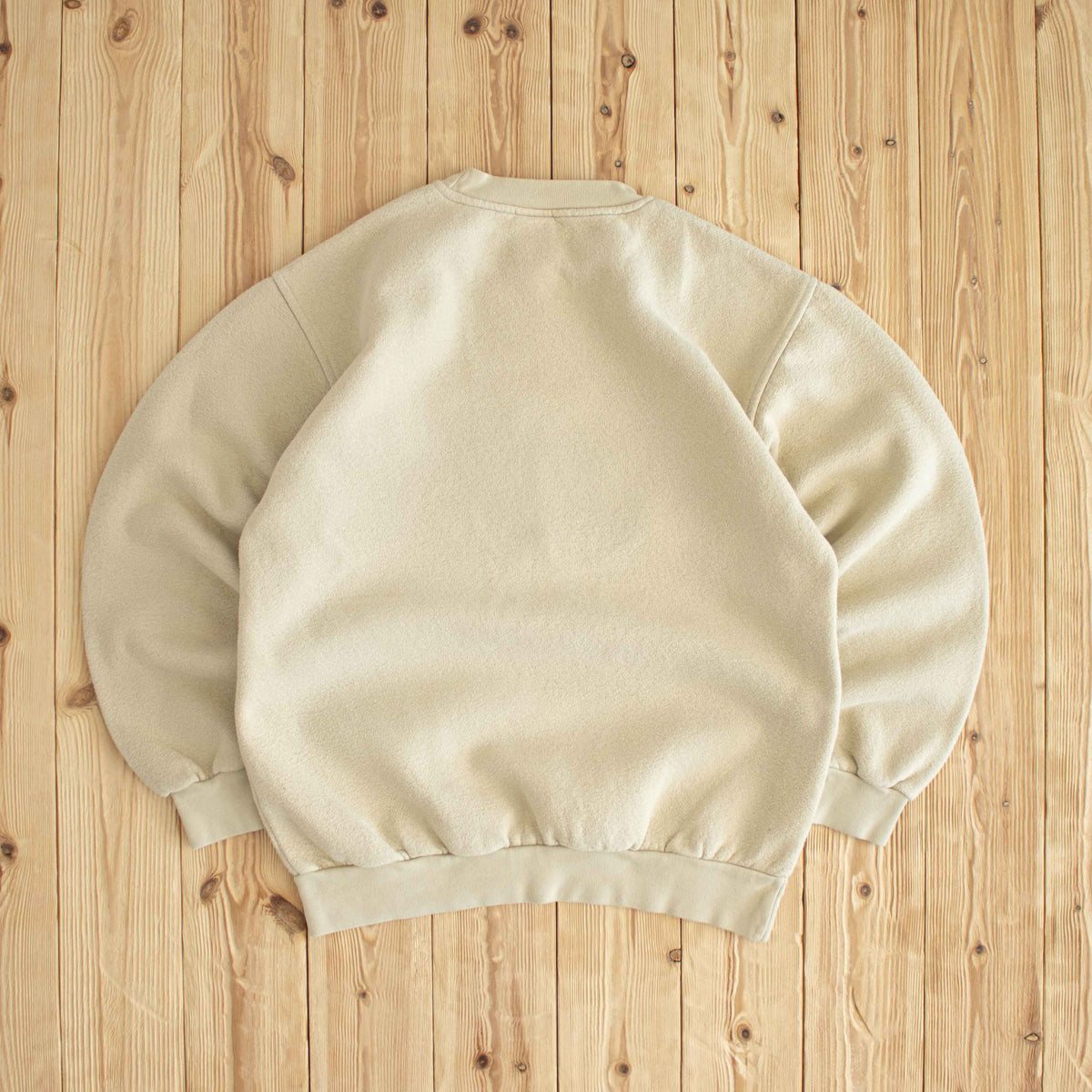 (M) Nike Spell Out Vintage Embroidered Sweatshirt Beige