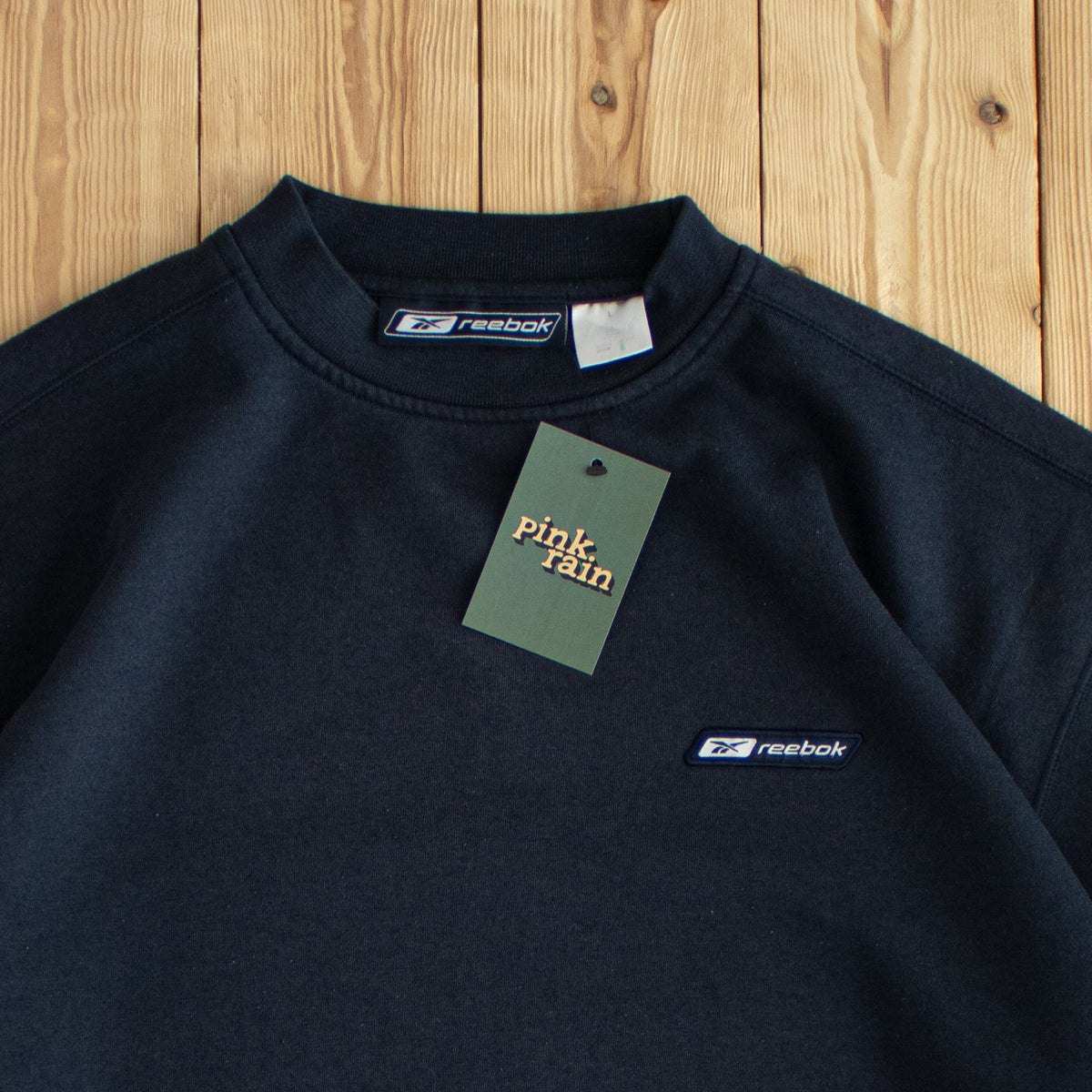 (L) Reebok Vintage Embroidered Sweatshirt Blue