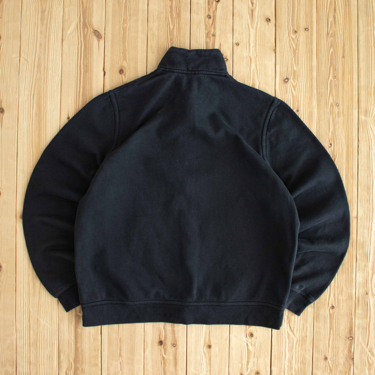 (L) Nike Vintage Embroidered Full-Zip Sweatshirt Black