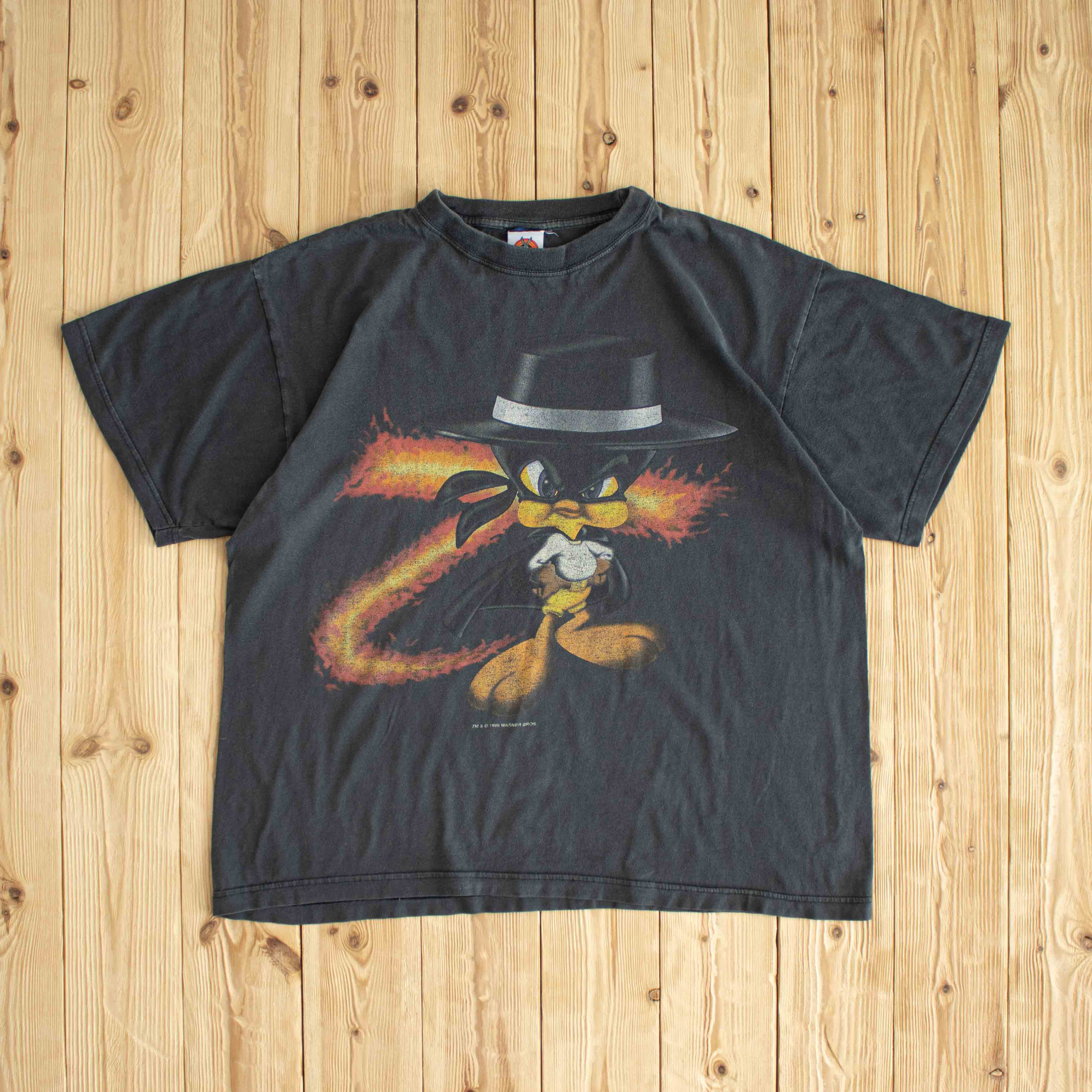 (L) 1999 Warner Bros Tweety Vintage T-Shirt Gray