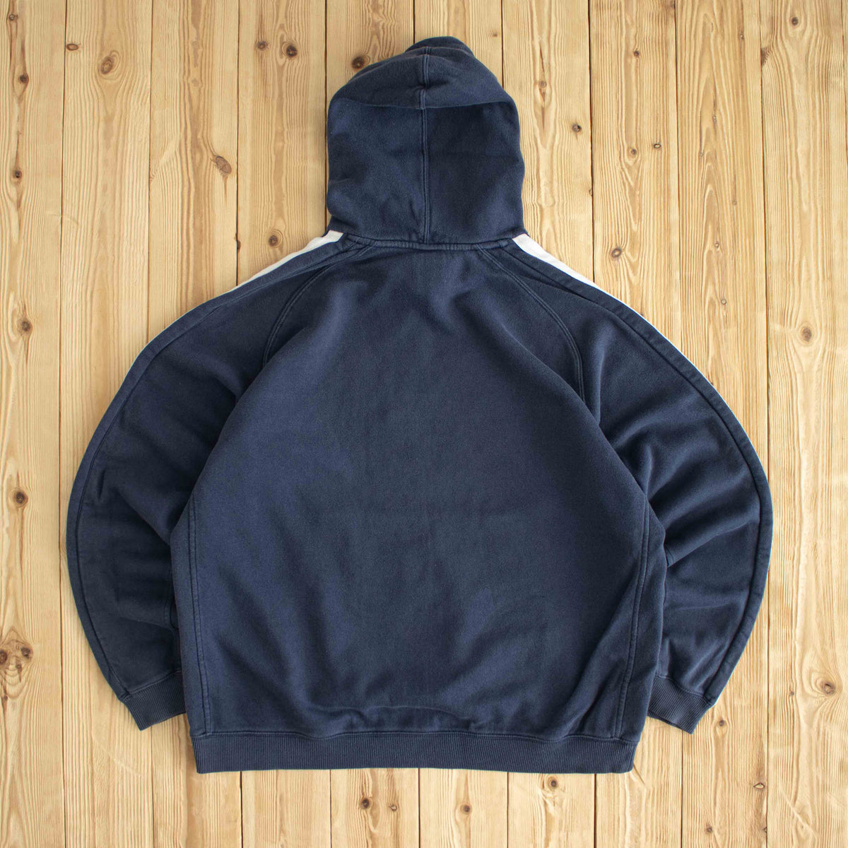 (L/XL) Nike Spell Out Vintage Embroidered Hoodie Blue