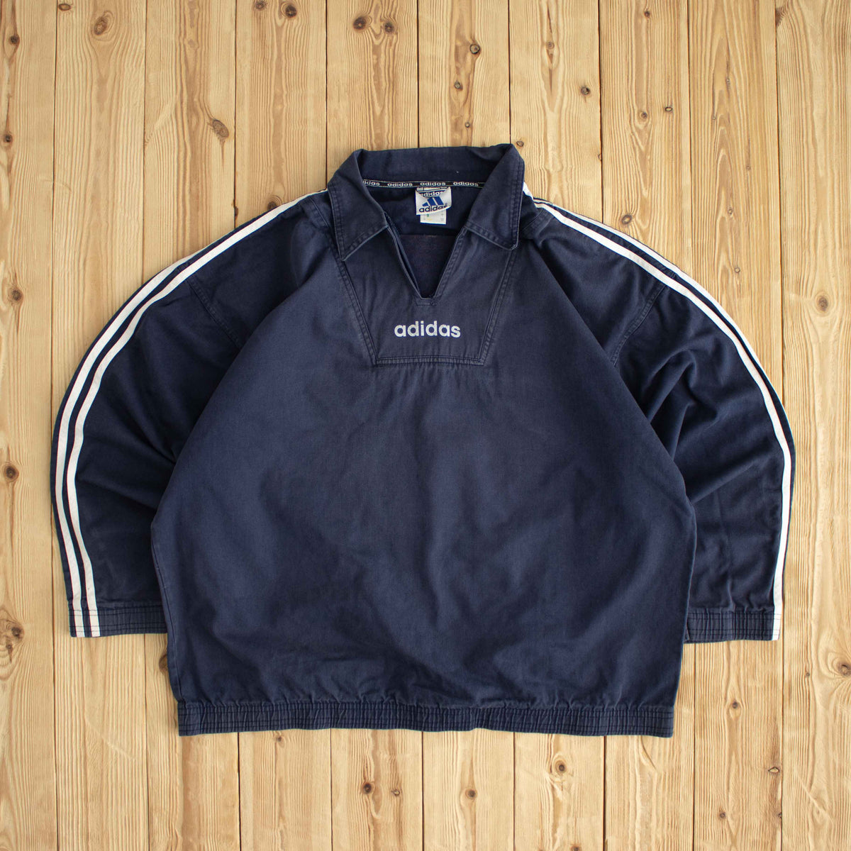 (L/XL) Adidas Vintage Sweatshirt Blue